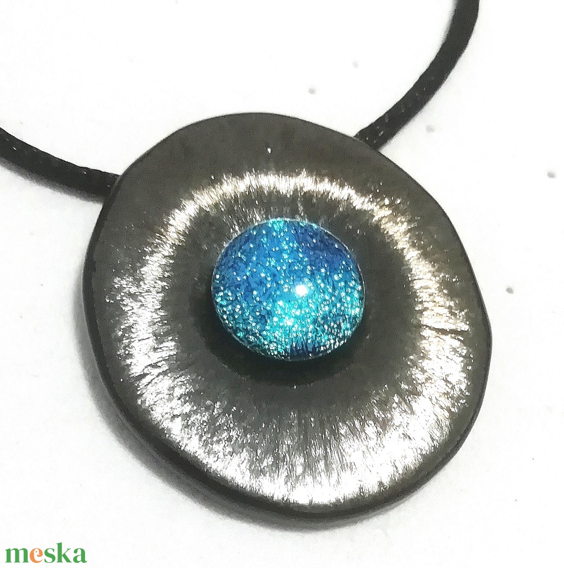 OVÁLIS! Gyöngykagyló dichroic ékszerszett , ajándék névnapra, születésnapra. - ékszer - ékszerszett - Meska.hu