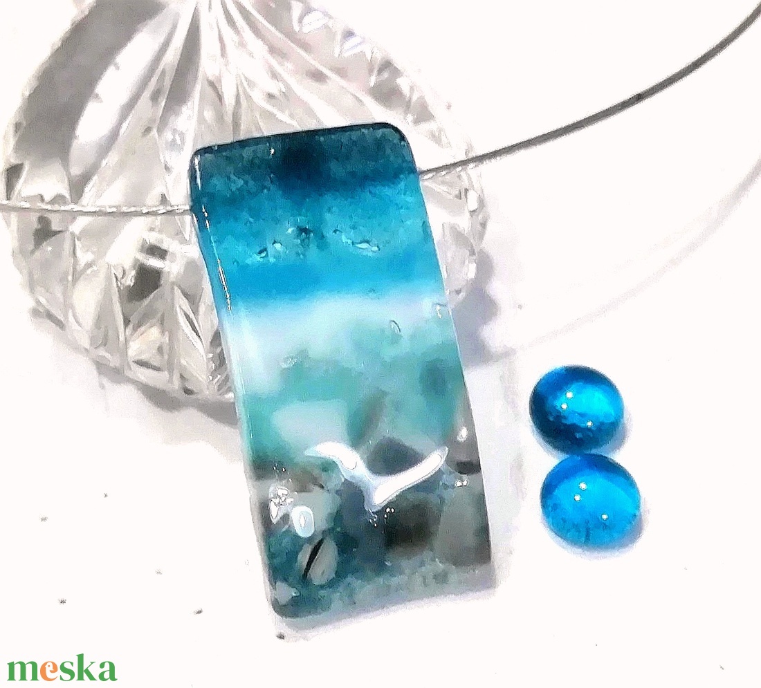 Tengeri színjáték, ékszerszett . - ékszer - ékszerszett - Meska.hu