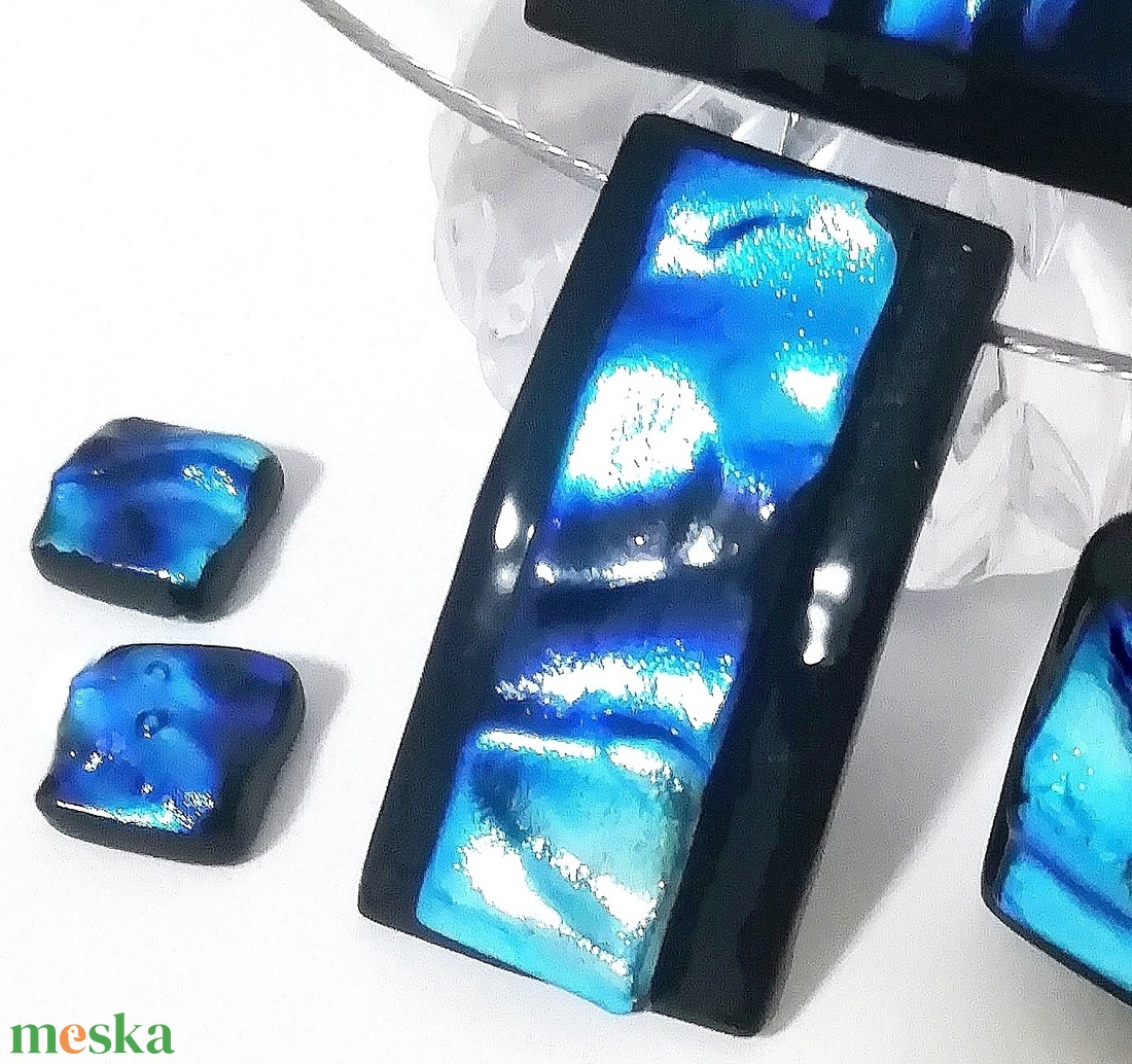 NEMESACÉL! Ezüstkék hullámok ékszerszett, ajándék nőknek névnapra, születésnapra. - ékszer - ékszerszett - Meska.hu