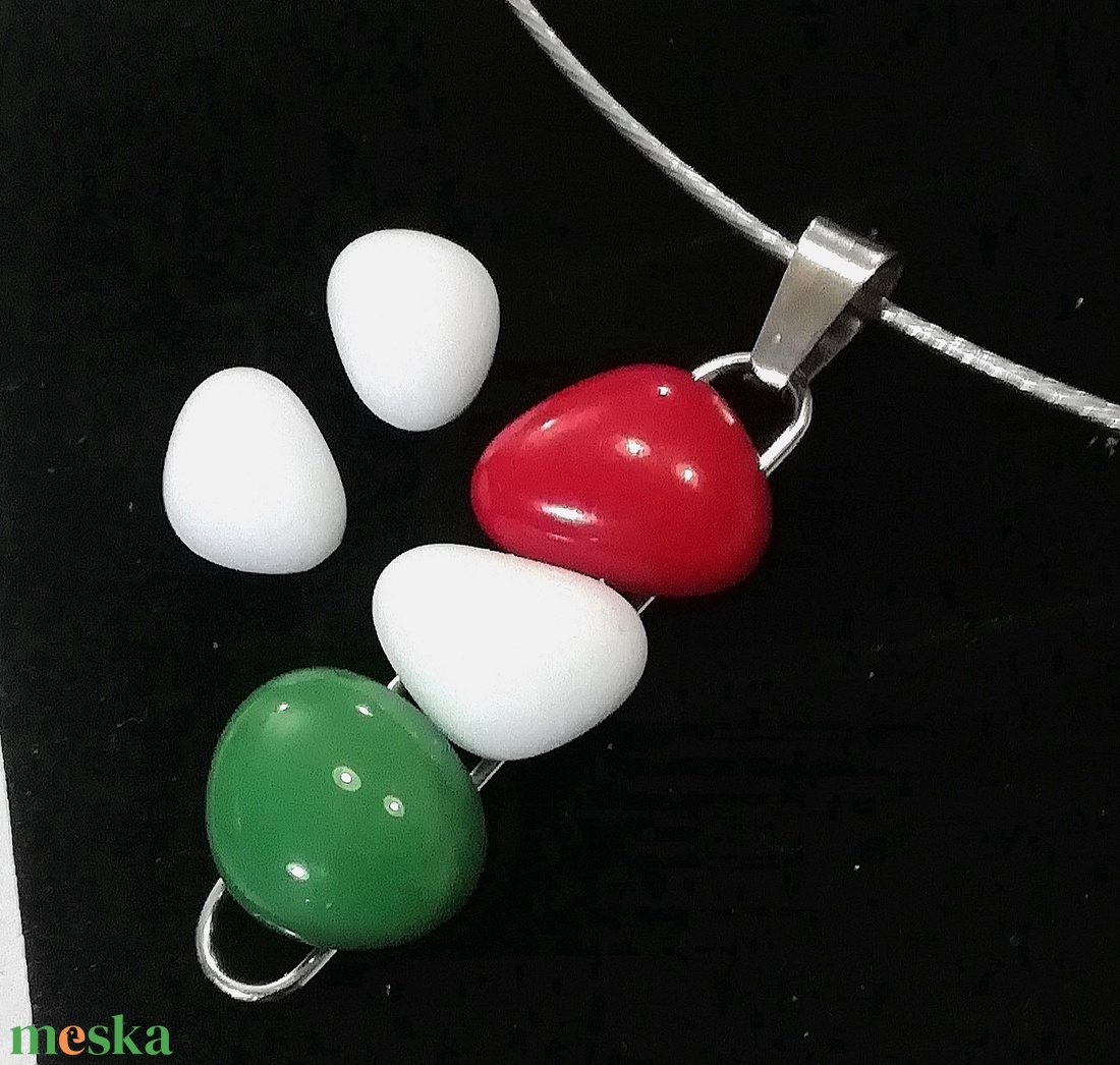 NEMESACÉL!  Nemzeti színű ékszerszett. . - ékszer - ékszerszett - Meska.hu