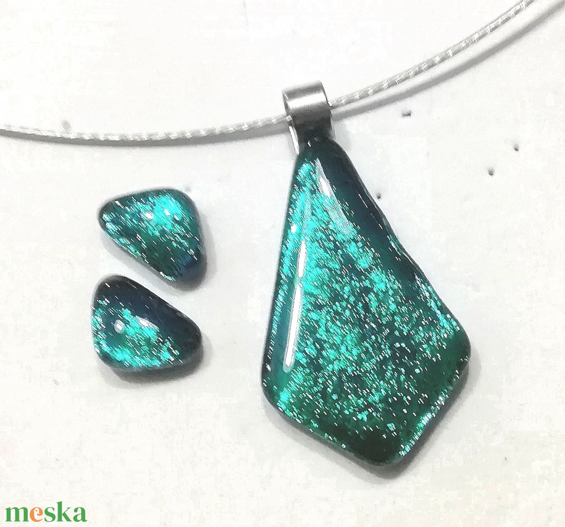 NEMESACÉL! Smaragd ragyogás ékszerszett - ékszer - ékszerszett - Meska.hu