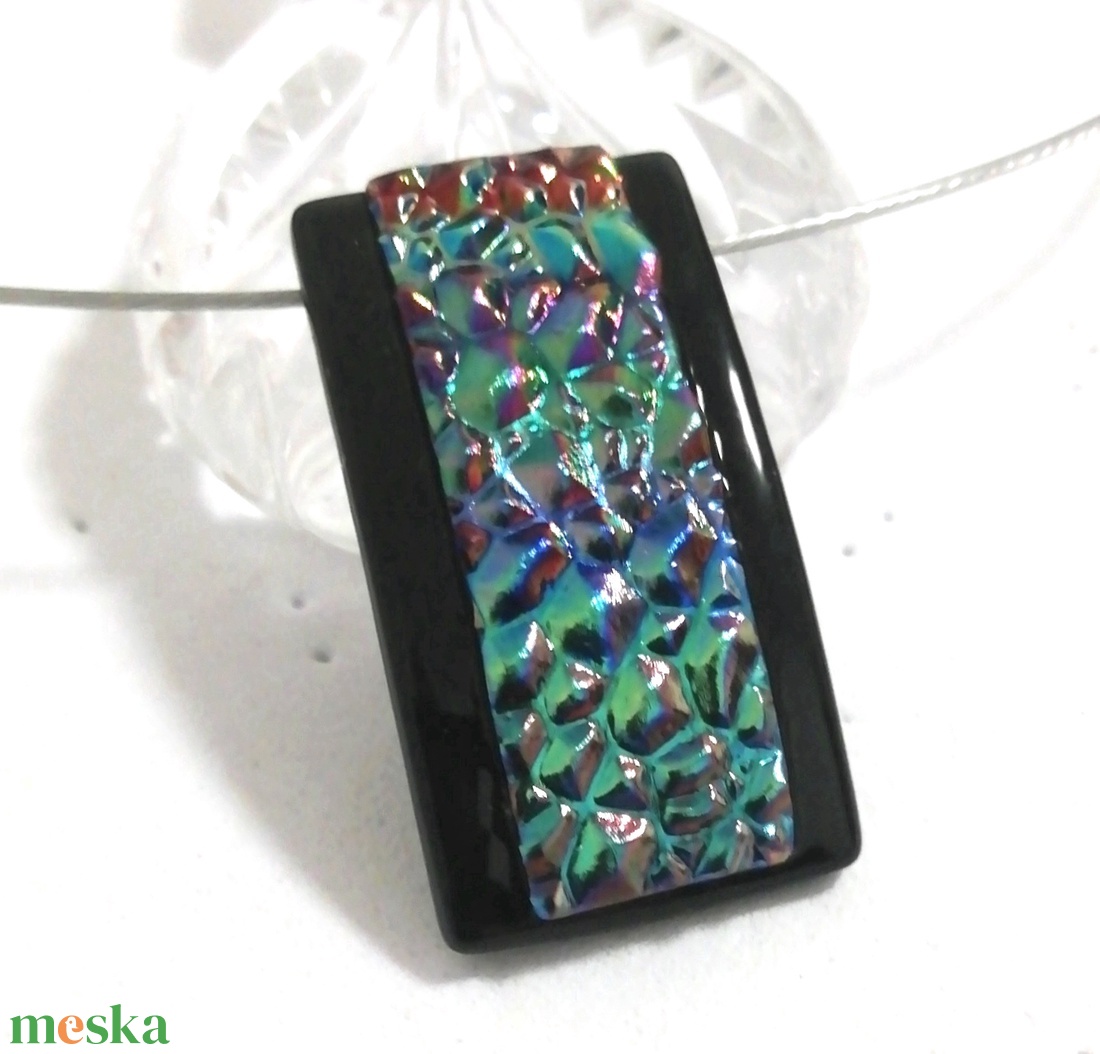 NEMESACÉL! Szinfúzió dichroic ékszerszett. - ékszer - ékszerszett - Meska.hu