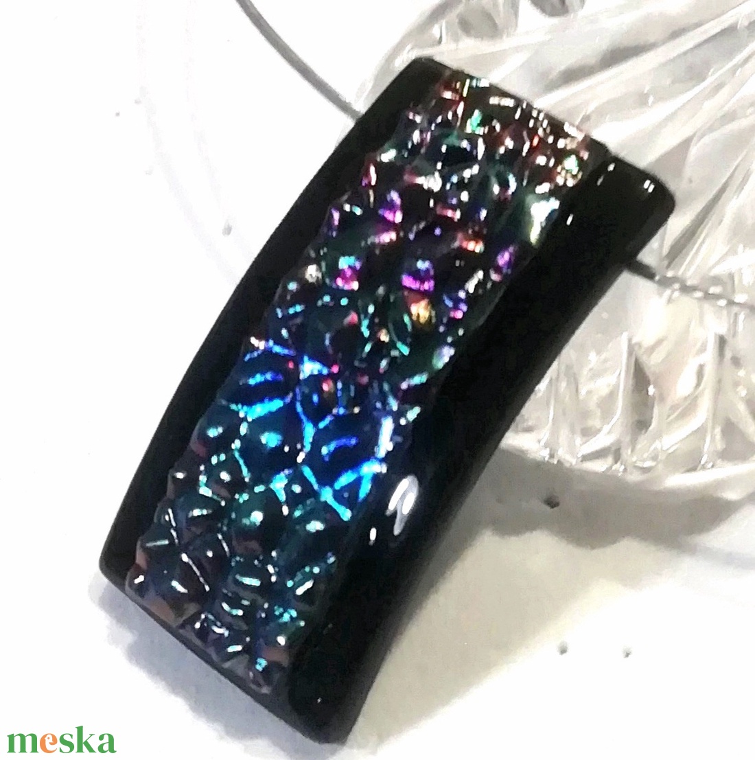 NEMESACÉL! Szinfúzió dichroic ékszerszett. - ékszer - ékszerszett - Meska.hu