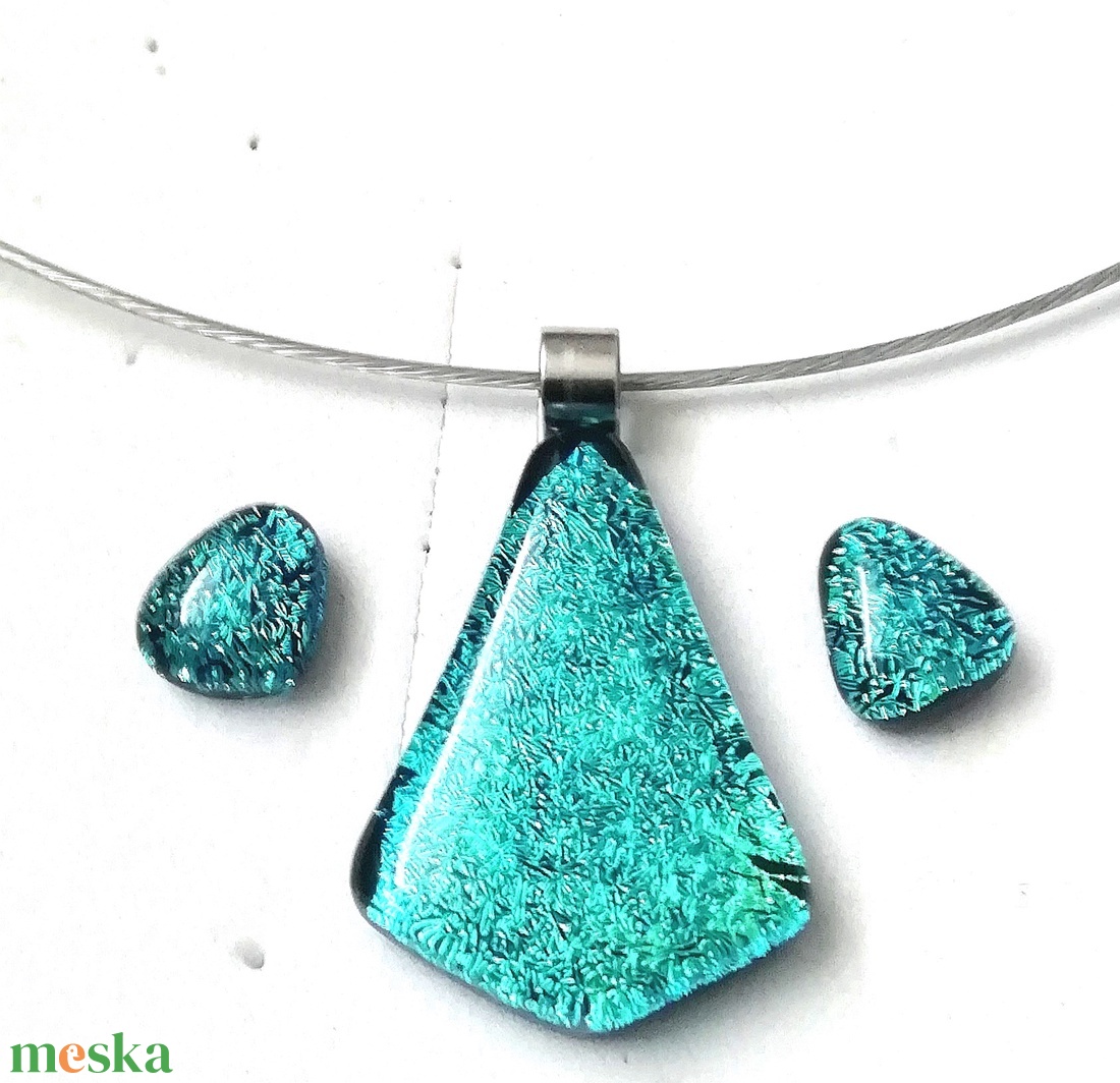 NEMESACÉL! Türkiz ragyogás ékszerszett - ékszer - ékszerszett - Meska.hu
