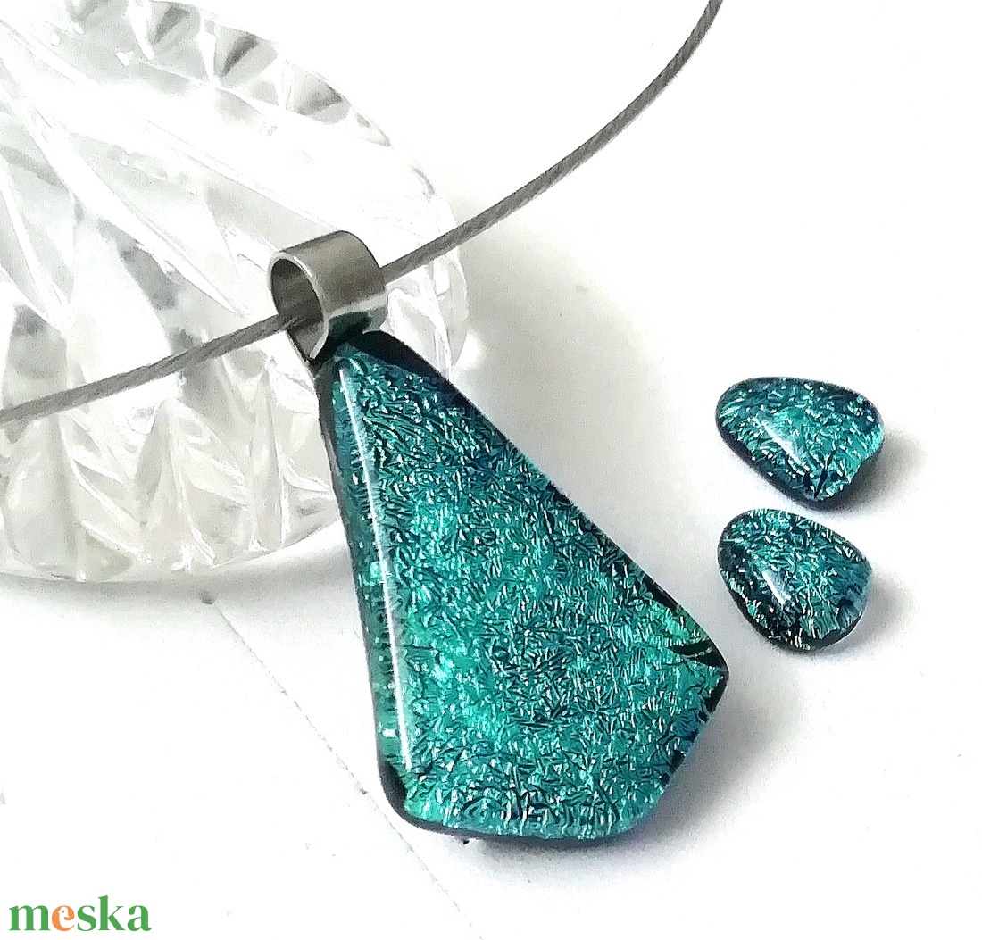 NEMESACÉL! Türkiz ragyogás ékszerszett - ékszer - ékszerszett - Meska.hu