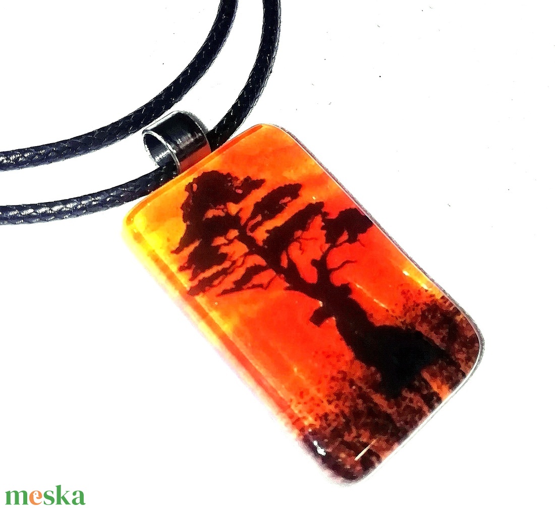 NEMESACÉL!  Afrikai tájkép nyaklánc - ékszer - nyaklánc - medálos nyaklánc - Meska.hu