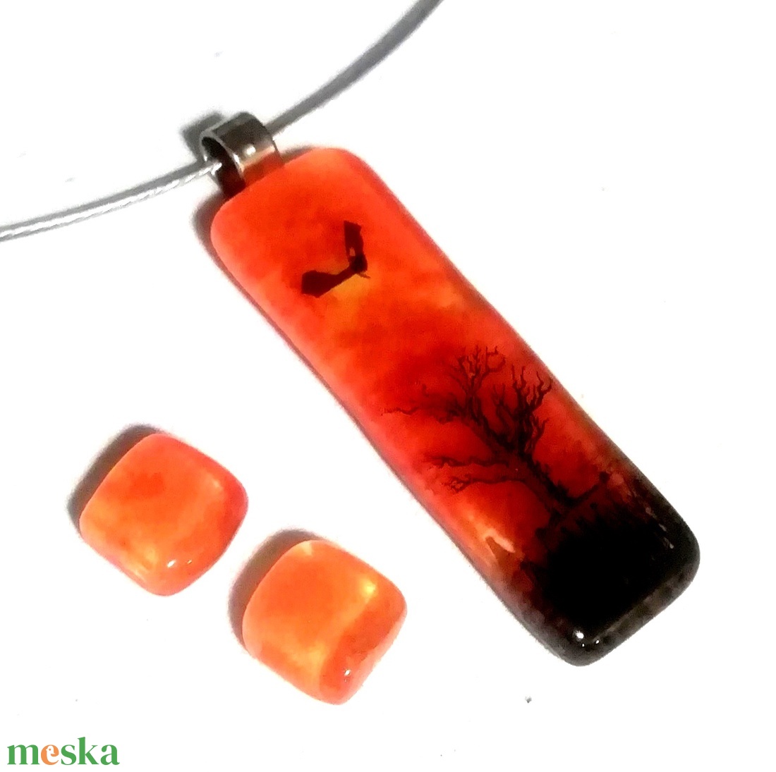 NEMESACÉL!  Afrikai tájkép ékszerszett. - ékszer - ékszerszett - Meska.hu