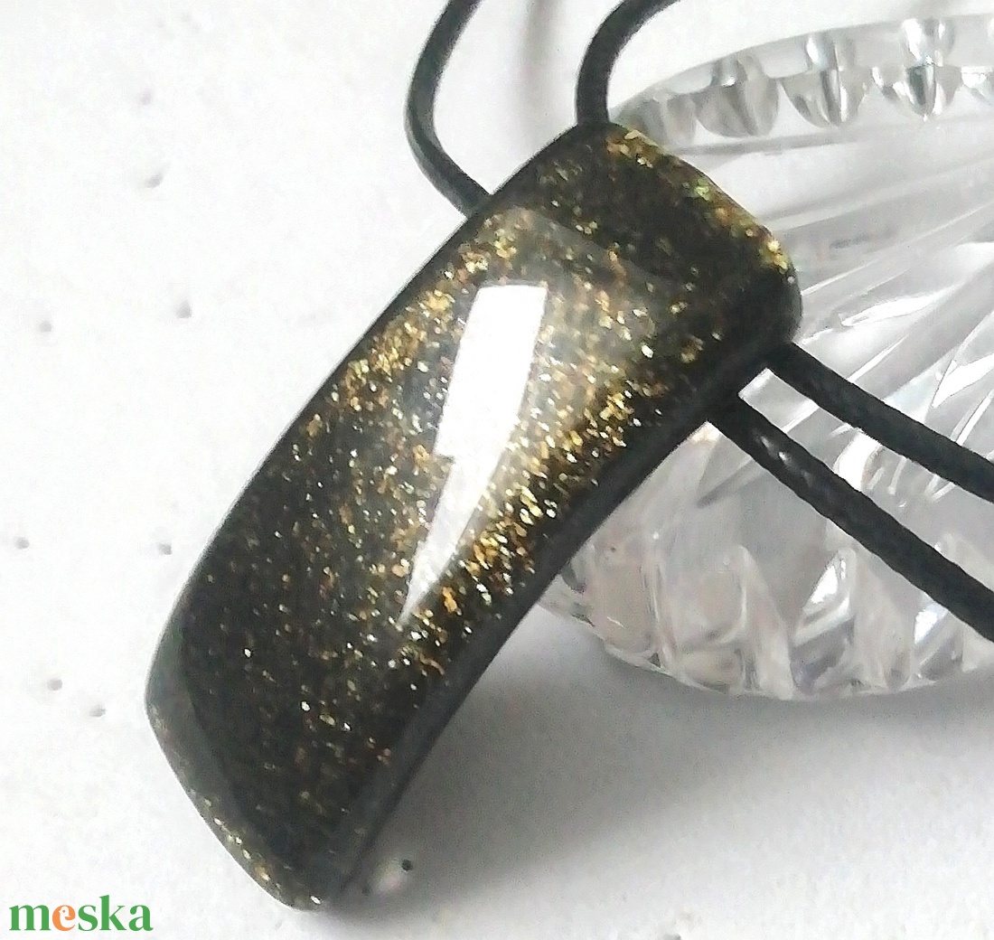 NEMESACÉL! Bronzos moha aventurin nyaklánc.  - ékszer - nyaklánc - medálos nyaklánc - Meska.hu