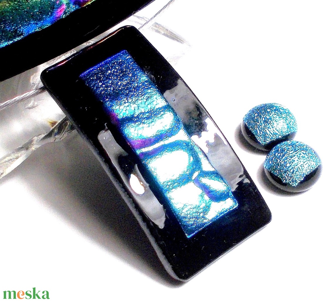 NEMESACÉL!  Pinkes-kék hullámok, ékszerszett, ajándék  lányoknak szalagavatóra, ballagásra, születésnapra, névnapra.  - ékszer - ékszerszett - Meska.hu