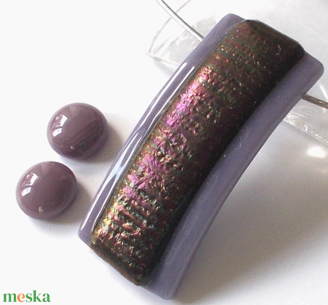 NEMESACÉL!  Bronzos levendula ékszerszett, ajándék névnapra, születésnapra. - ékszer - ékszerszett - Meska.hu