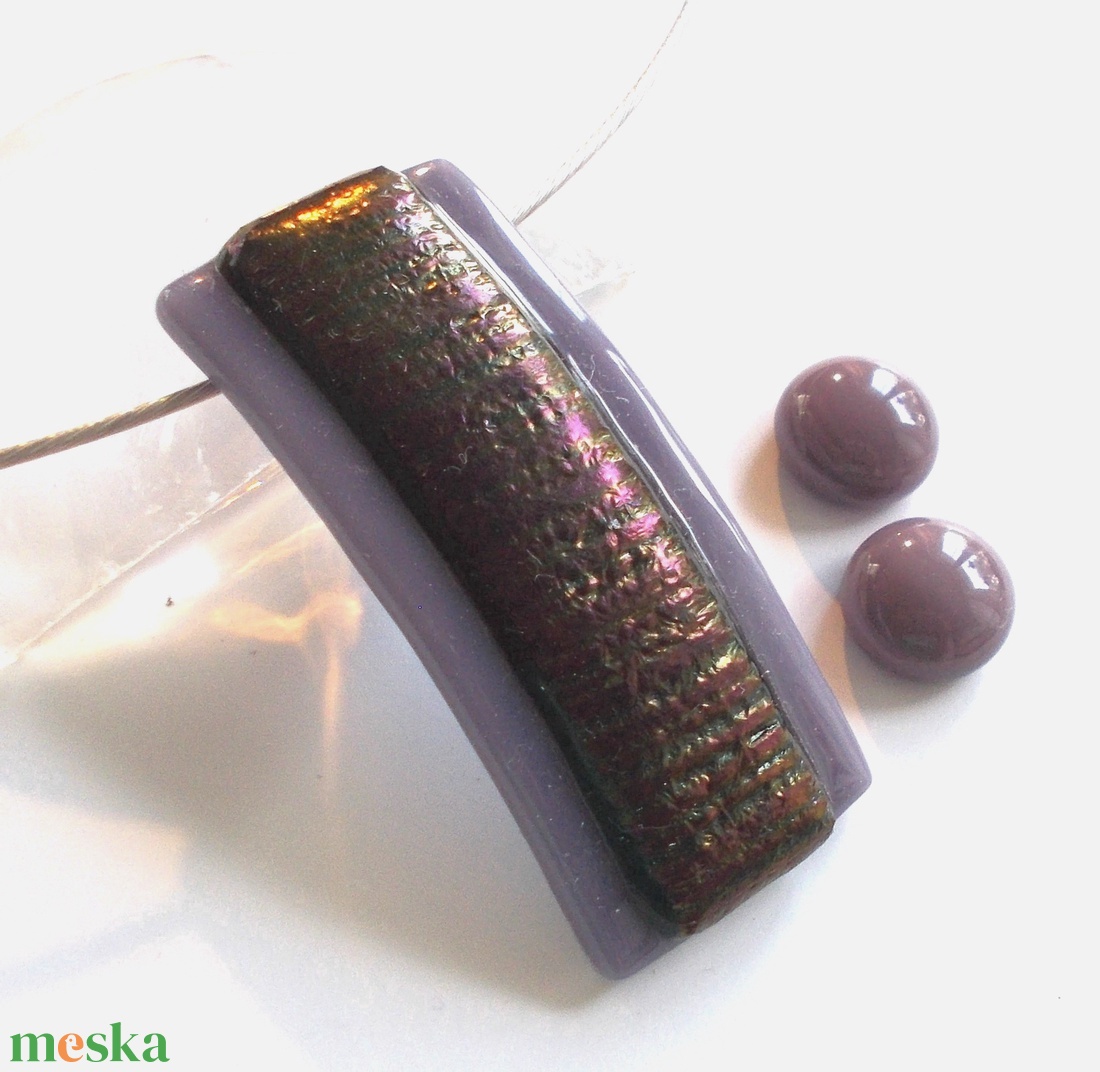 NEMESACÉL!  Bronzos levendula ékszerszett, ajándék névnapra, születésnapra. - ékszer - ékszerszett - Meska.hu