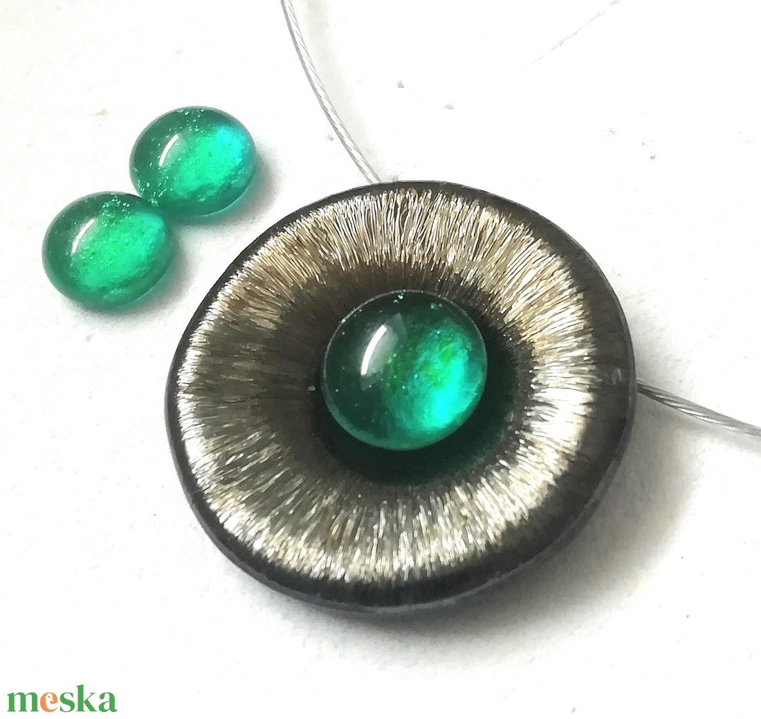  Gyöngykagyló dichroic ékszerszett , ajándék névnapra, születésnapra. - ékszer - ékszerszett - Meska.hu