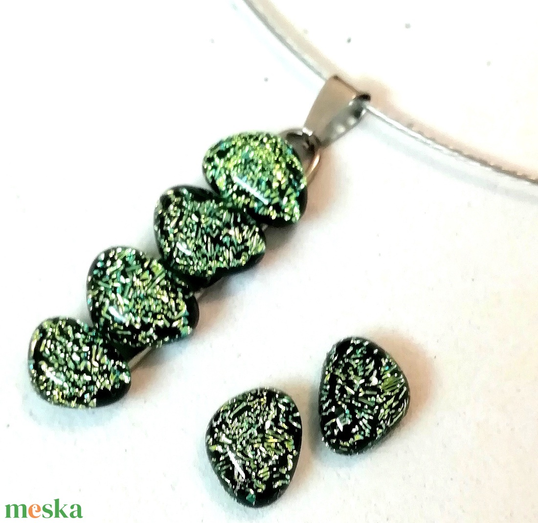 NEMESACÉL! Exkluzív arany-aqua ékszerszett.  - ékszer - ékszerszett - Meska.hu