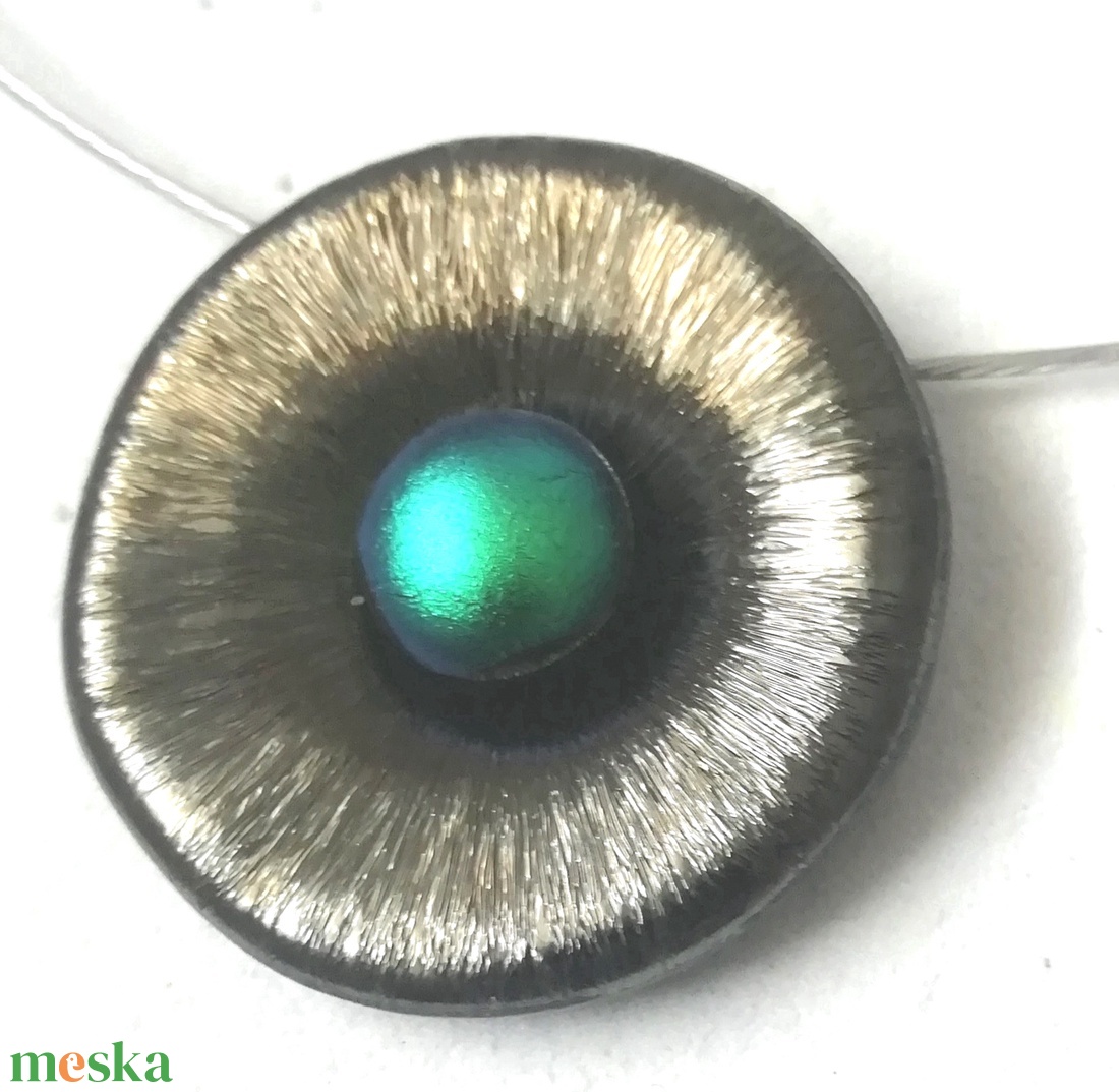  Gyöngykagyló dichroic nyaklánc , ajándék névnapra, születésnapra. - ékszer - ékszerszett - Meska.hu