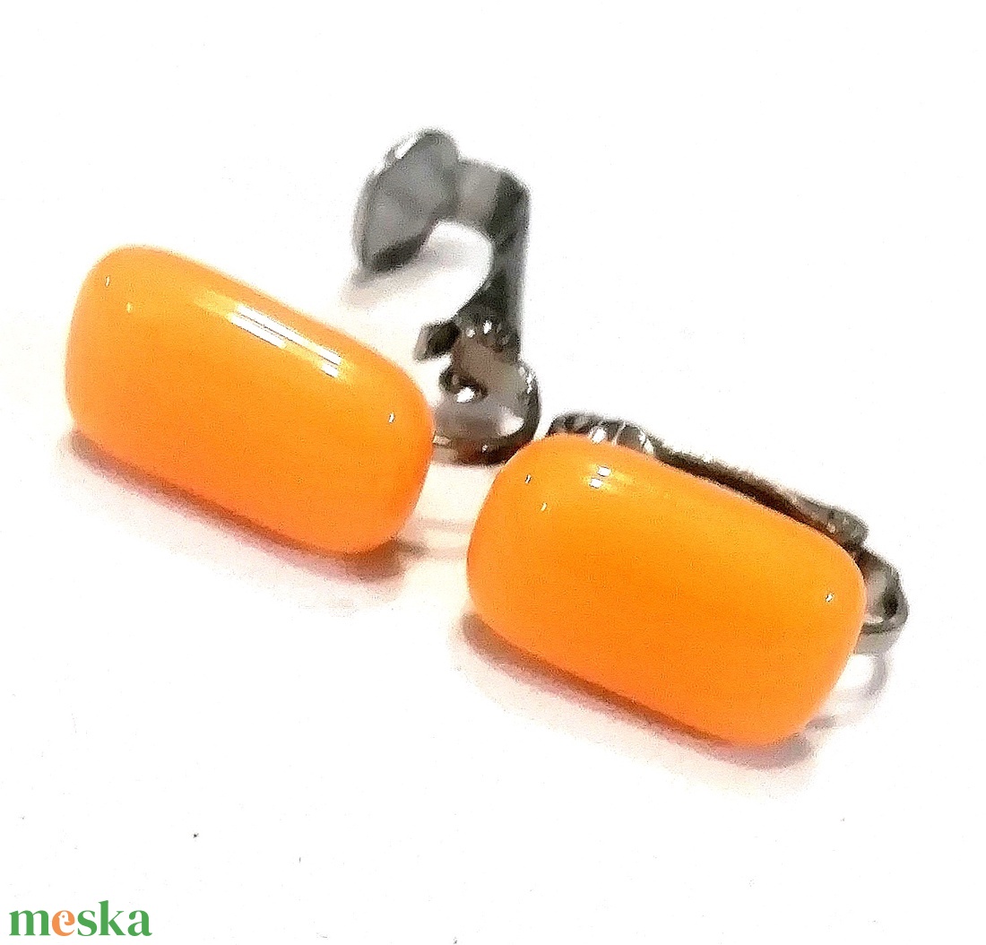 NEMESACÉL KLIPSZ.  Napsárga trendi klipszes fülbevaló. - ékszer - fülbevaló - klipsz - Meska.hu
