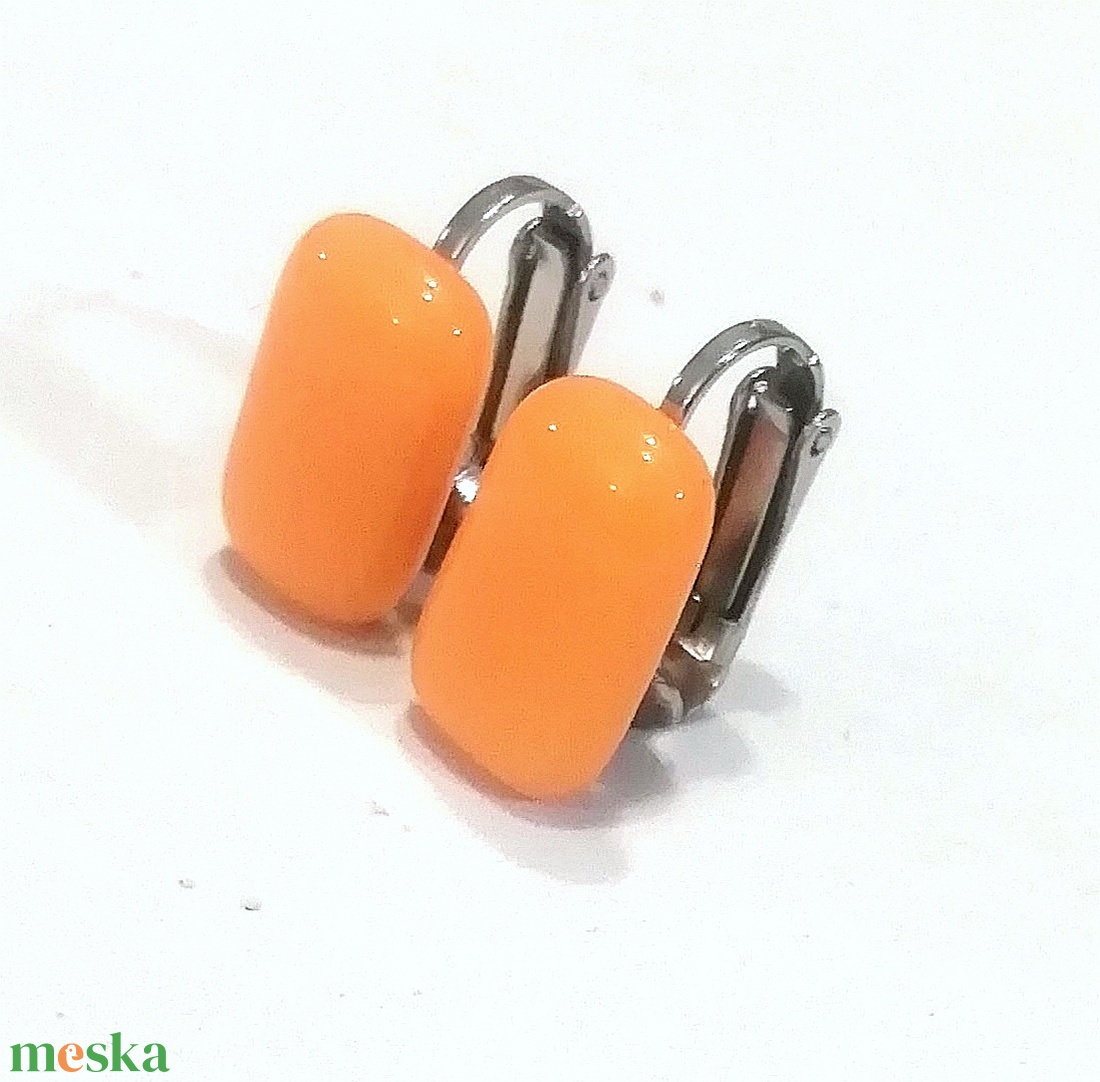 NEMESACÉL KLIPSZ.  Napsárga trendi klipszes fülbevaló. - ékszer - fülbevaló - klipsz - Meska.hu