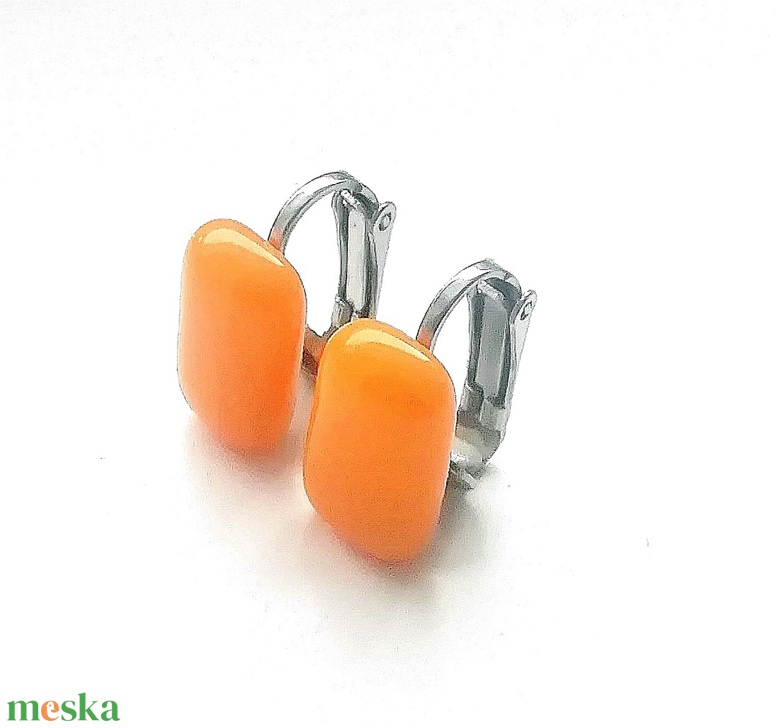 NEMESACÉL KLIPSZ.  Napsárga trendi klipszes fülbevaló. - ékszer - fülbevaló - klipsz - Meska.hu