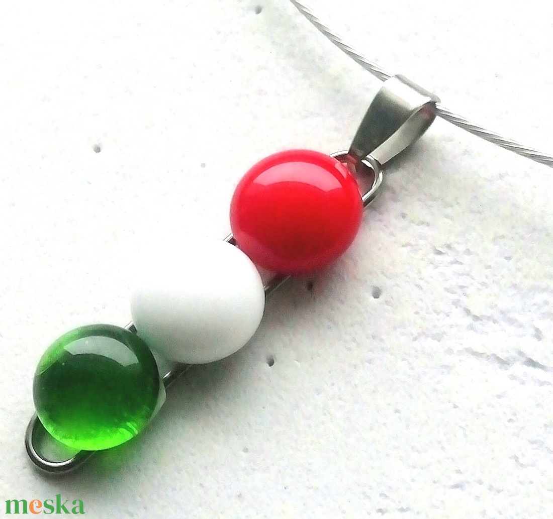 NEMESACÉL!  Nemzeti színű ékszerszett.  - ékszer - ékszerszett - Meska.hu