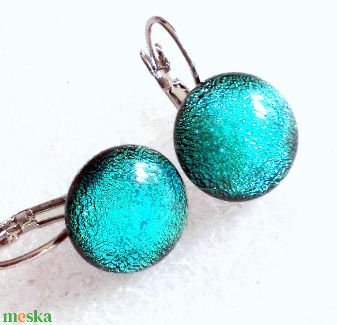 OVÁLIS! Gyöngykagyló dichroic ékszerszett , ajándék névnapra, születésnapra. - ékszer - ékszerszett - Meska.hu