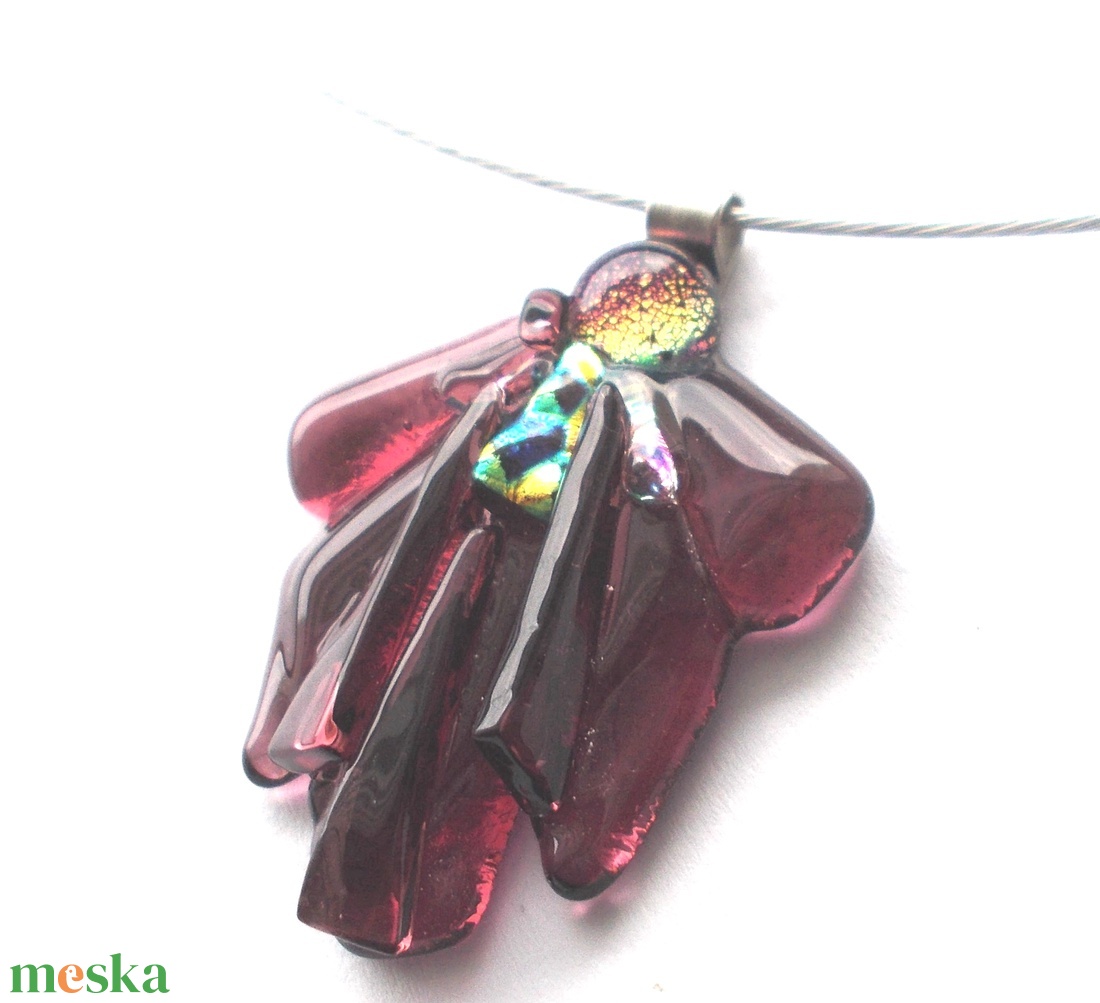 NEMESACÉL.! Mályva fények, ajándék nőnapra, névnapra, születésnapra. - ékszer - nyaklánc - medálos nyaklánc - Meska.hu