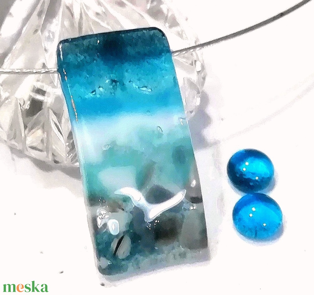 Tengeri színjáték, ékszerszett . - ékszer - ékszerszett - Meska.hu