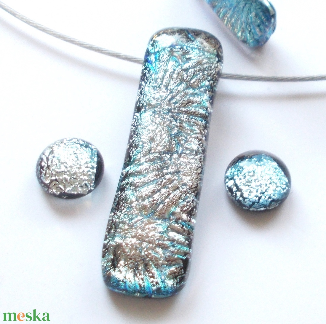 NEMESACÉL! Exkluzív ezüstkék csillagok ékszerszett. - ékszer - ékszerszett - Meska.hu