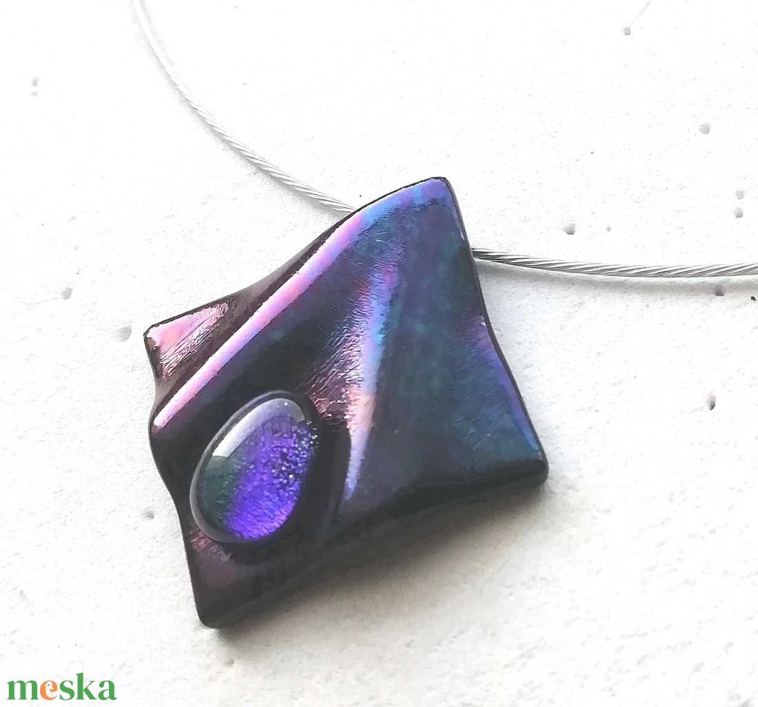 NEMESACÉL!  Kék-bíbor fények, ajándék névnapra születésnapra. - ékszer - ékszerszett - Meska.hu