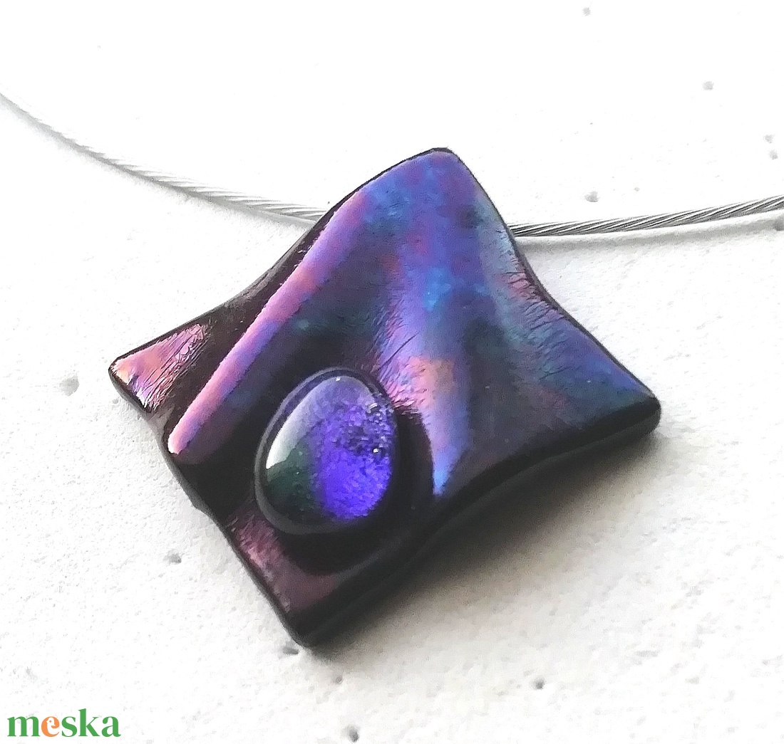 NEMESACÉL!  Kék-bíbor fények, ajándék névnapra születésnapra. - ékszer - ékszerszett - Meska.hu