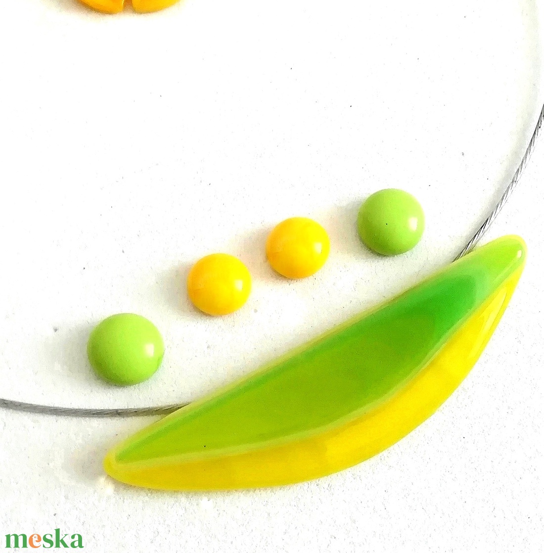 NEMESACÉL!  Tavaszi nárcisz íves ékszerszett, ajándék nőknek, lányoknak névnapra, születésnapra. - ékszer - ékszerszett - Meska.hu