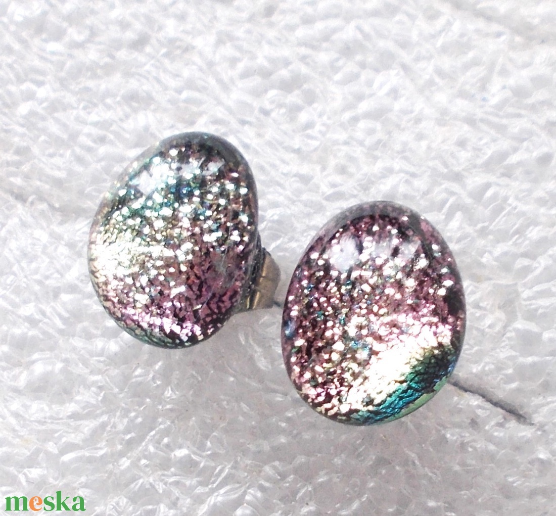  NEMESACÉL!  Magnólia dichroic nyaklánc. - ékszer - ékszerszett - Meska.hu