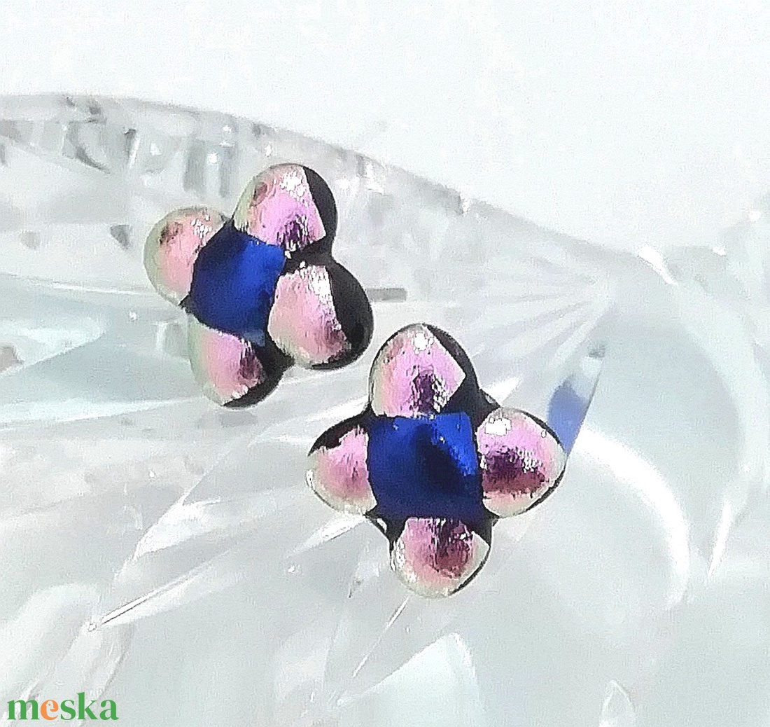 ORVOSI FÉM! ! Csillagvirág  stiftes fülbevaló, ajándék névnapra, születésnapra. - ékszer - fülbevaló - pötty fülbevaló - Meska.hu