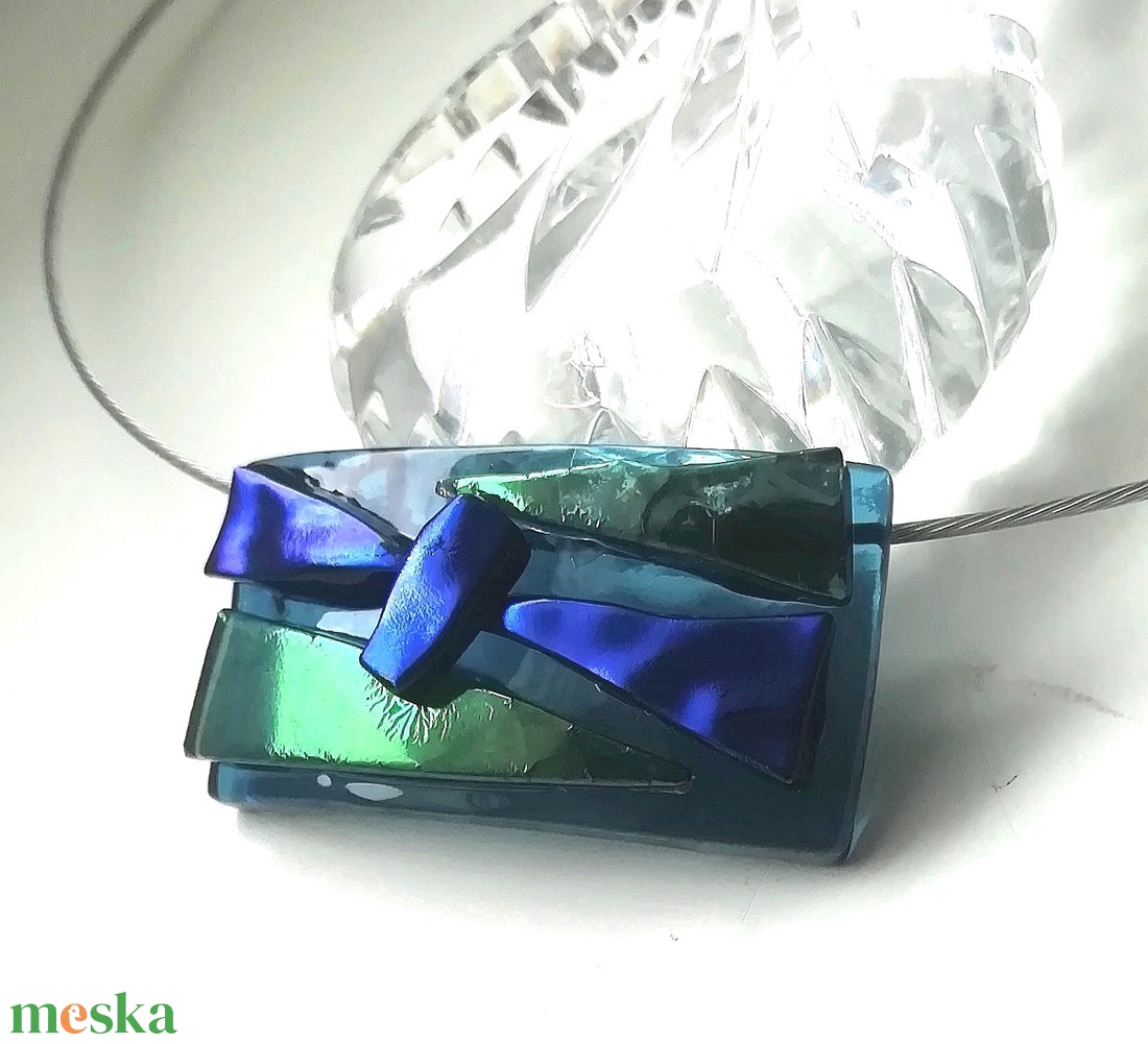NEMESACÉL!  Kék-zöld fények ékszerszett. - ékszer - ékszerszett - Meska.hu