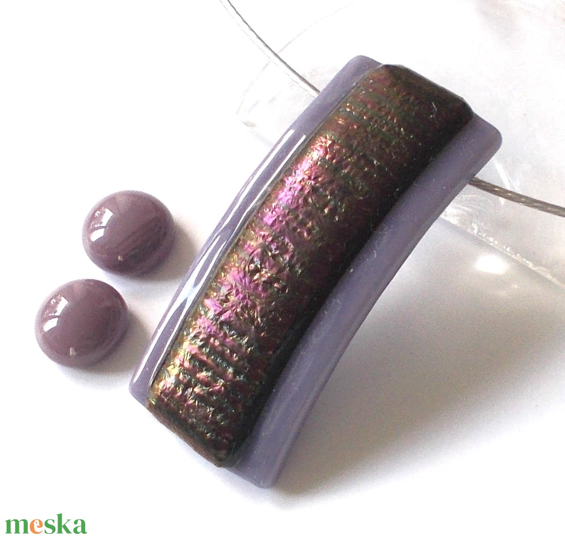 NEMESACÉL!  Bronzos levendula ékszerszett, ajándék névnapra, születésnapra. - ékszer - ékszerszett - Meska.hu