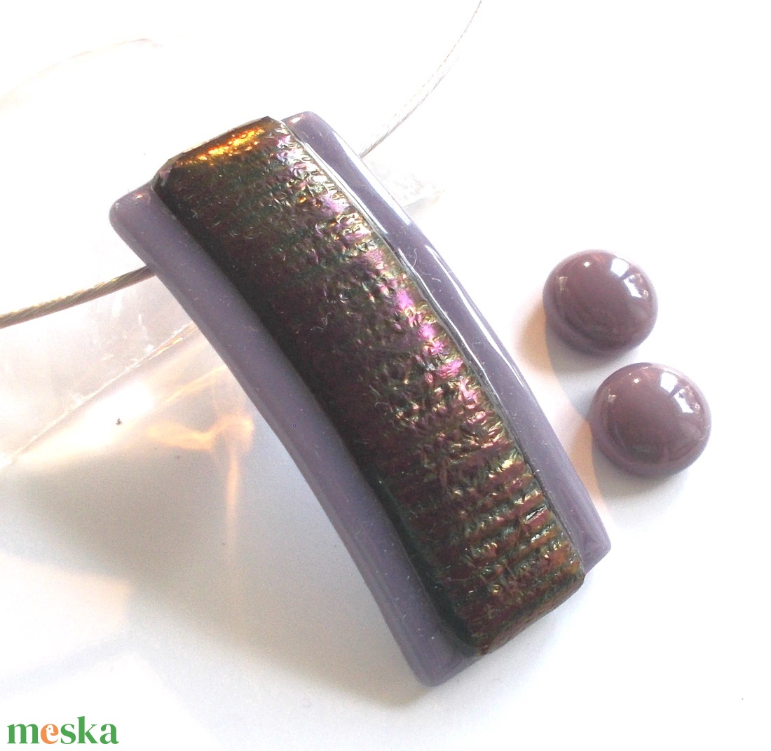 NEMESACÉL!  Bronzos levendula ékszerszett, ajándék névnapra, születésnapra. - ékszer - ékszerszett - Meska.hu