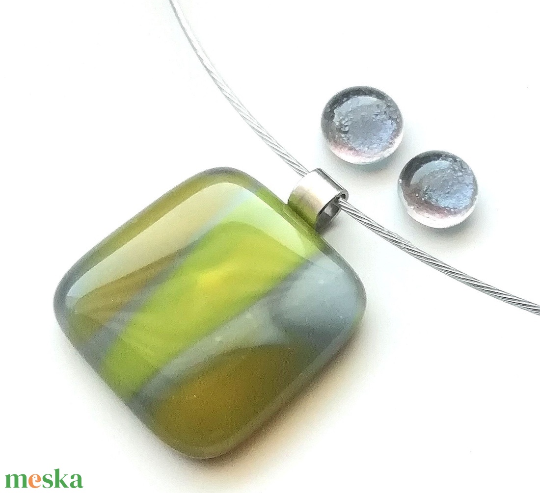   NEMESACÉL! Szürke-sárga ékszerszett, ballagásra, névnapra, születésnapra. - ékszer - ékszerszett - Meska.hu