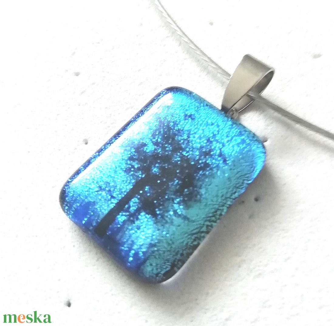 Magányos fa kékben ékszerszett. - ékszer - ékszerszett - Meska.hu