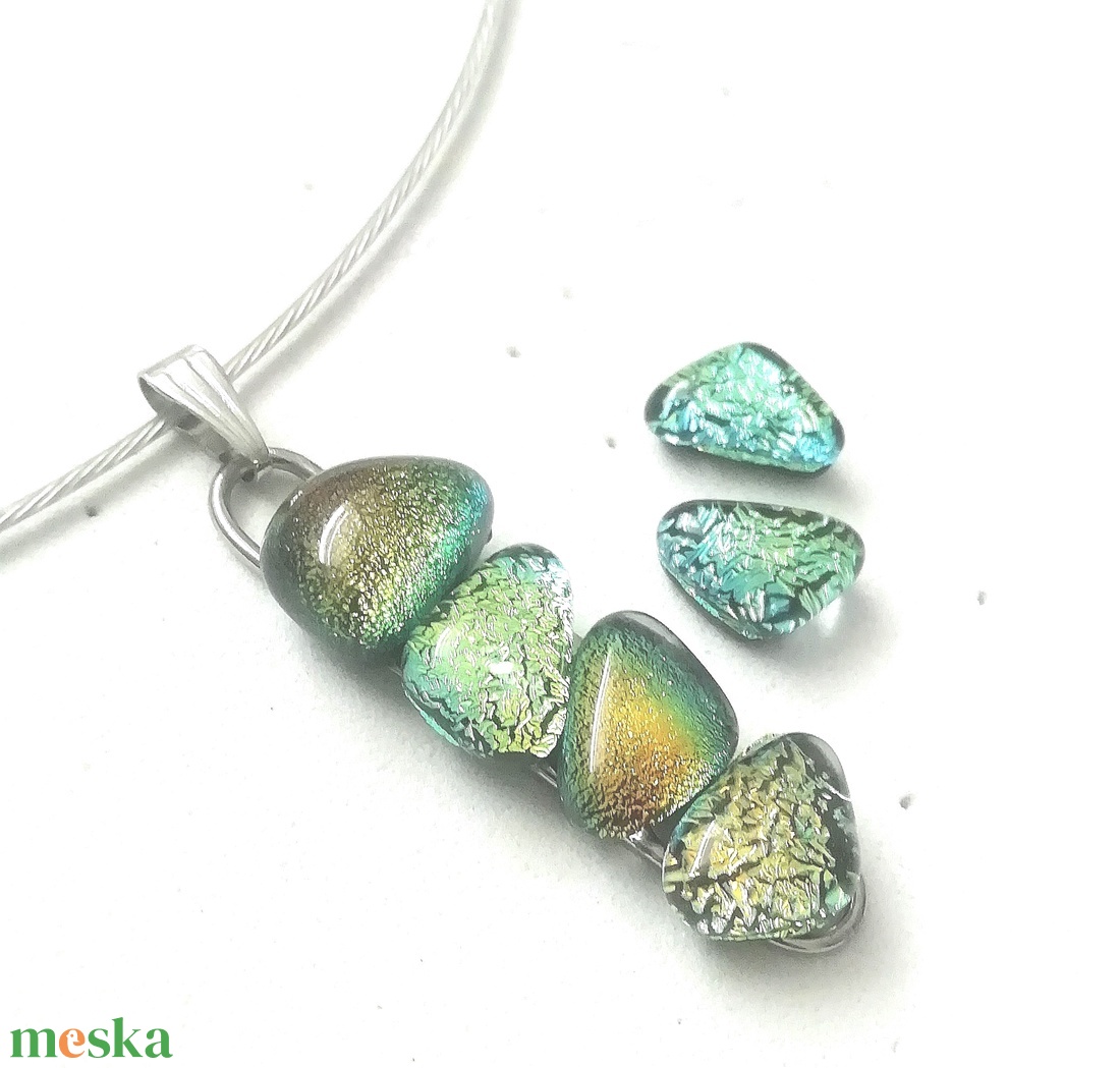 NEMESACÉL! Exkluzív arany-aqua ékszerszett.  - ékszer - ékszerszett - Meska.hu