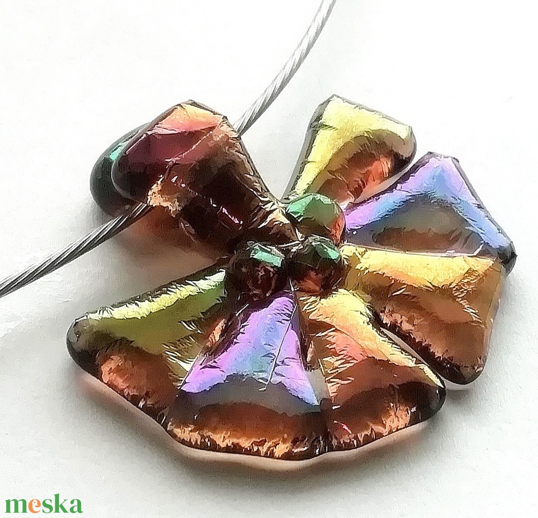 NEMESACÉL! Őszi szivárvány ékszerszett, ajándék névnapra születésnapra. - ékszer - ékszerszett - Meska.hu