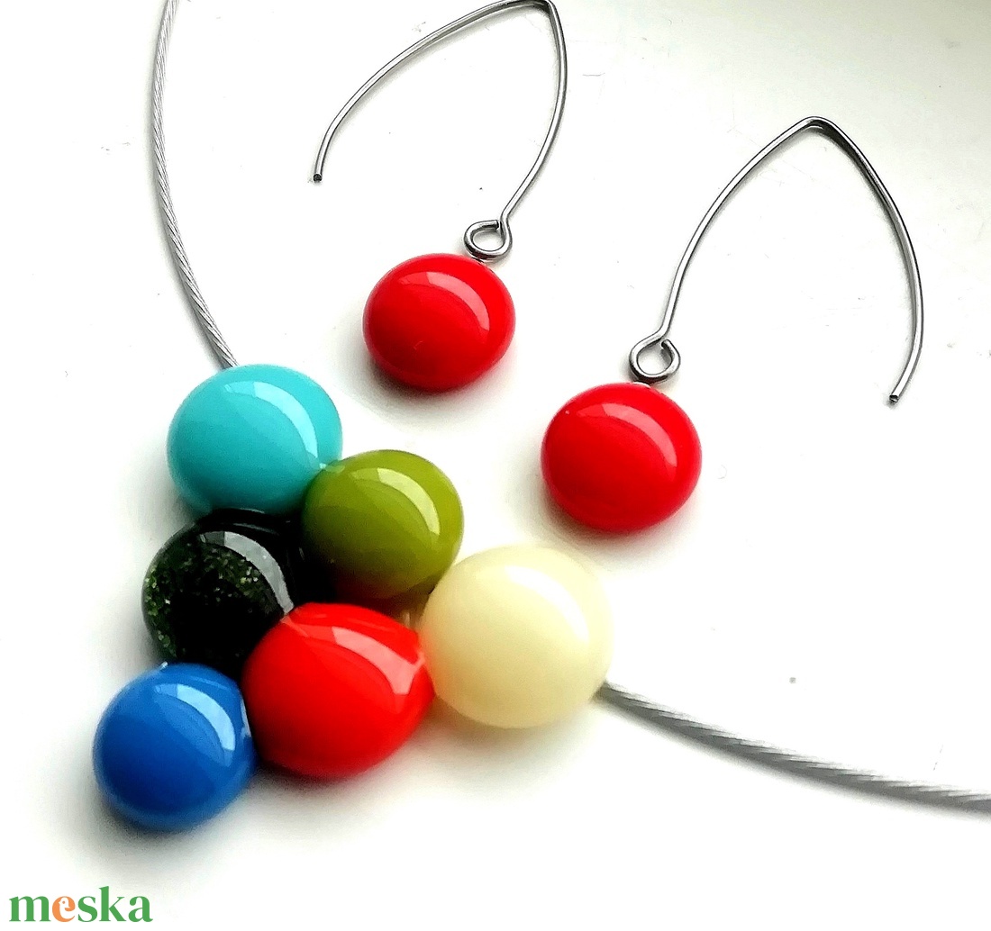 NEMESACÉL!  Színek fúziója ékszerszett.  - ékszer - ékszerszett - Meska.hu