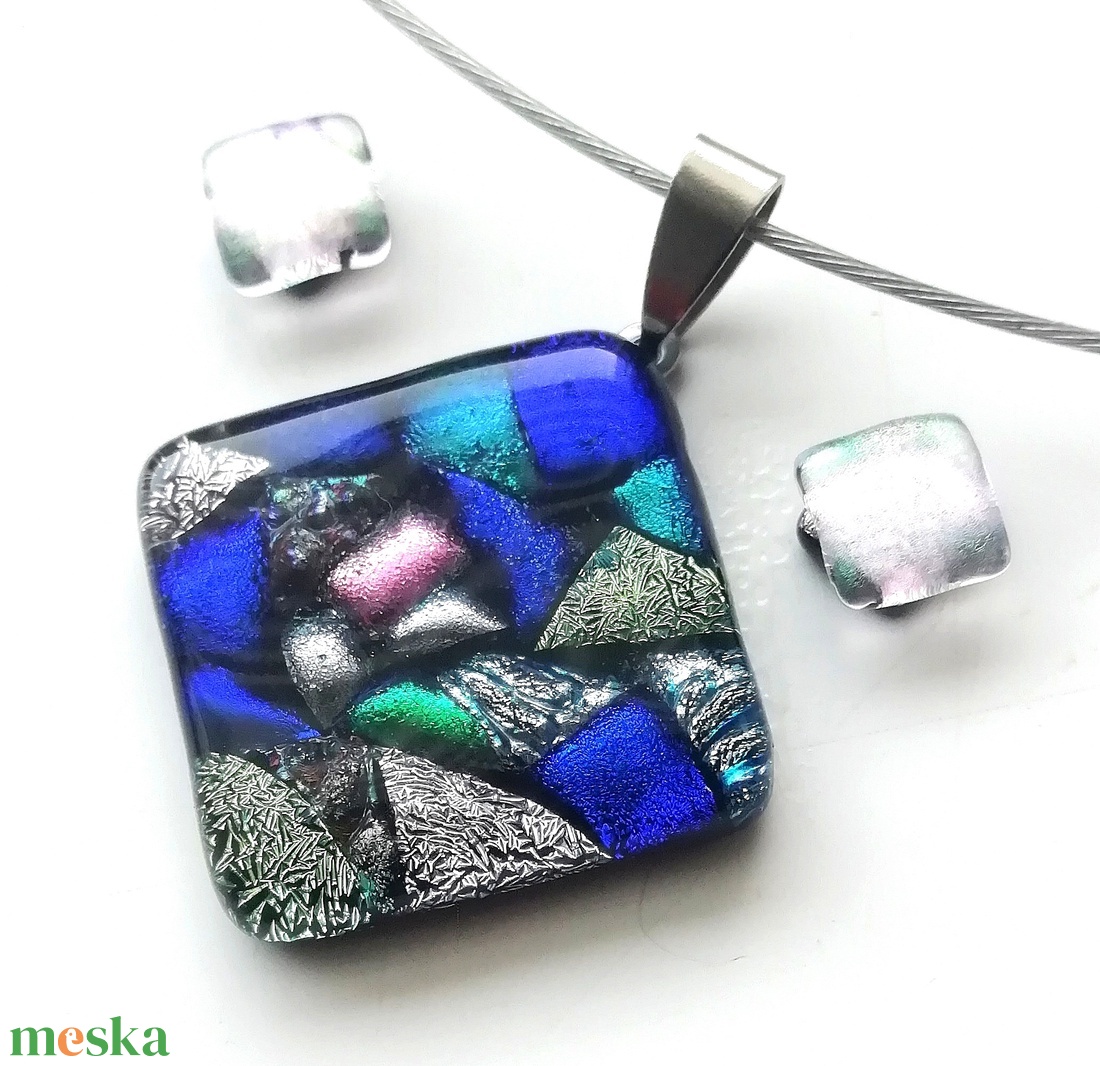 NEMESACÉL! Mozaik színek játéka ékszerszett. - ékszer - ékszerszett - Meska.hu