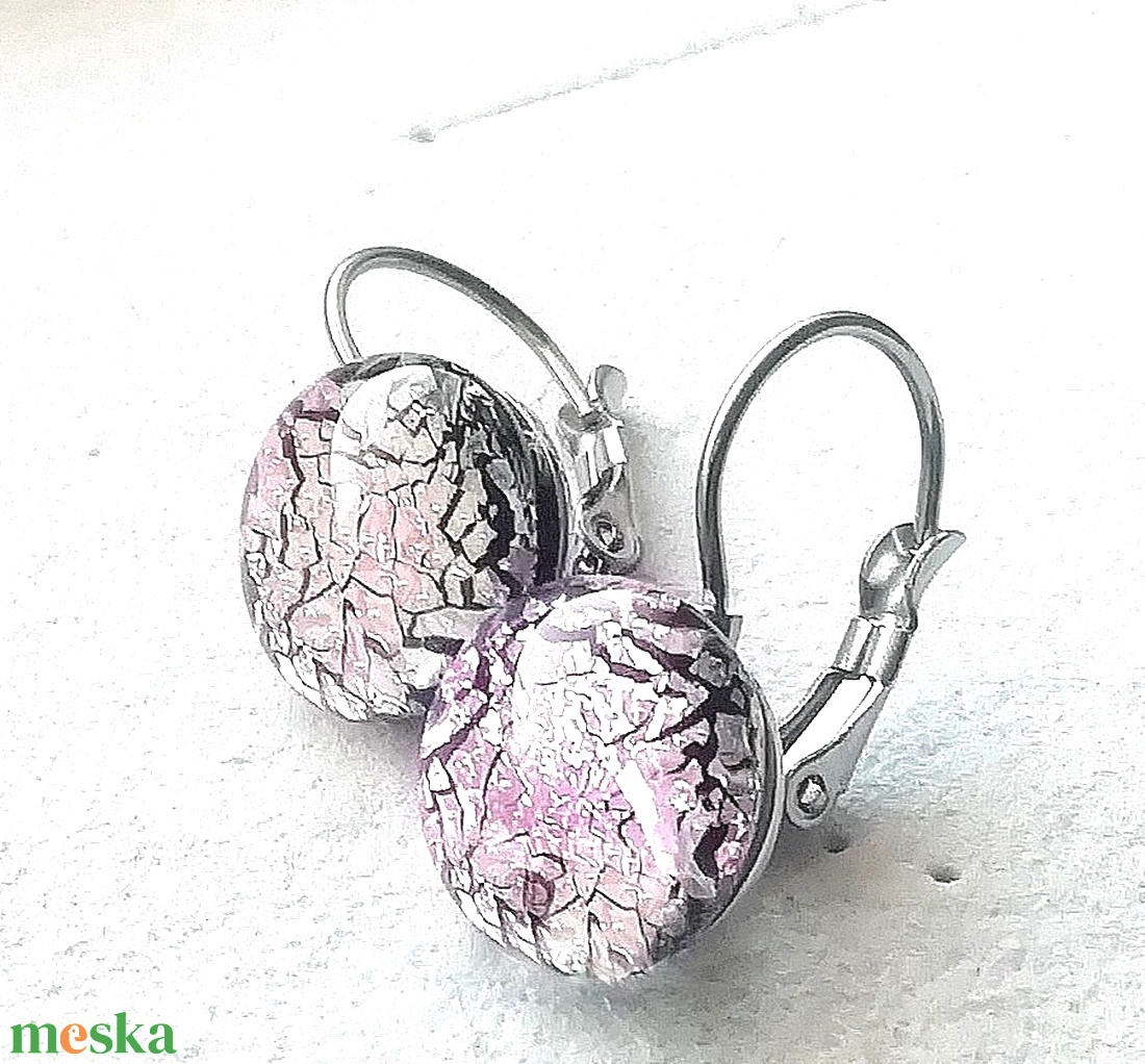  NEMESACÉL!  Magnólia dichroic ékszerszett. - ékszer - ékszerszett - Meska.hu