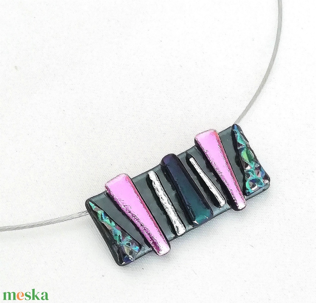  Dichroic mozaik ékszerszett, ajándék  lányoknak szalagavatóra, ballagásra, születésnapra, névnapra.  - ékszer - ékszerszett - Meska.hu