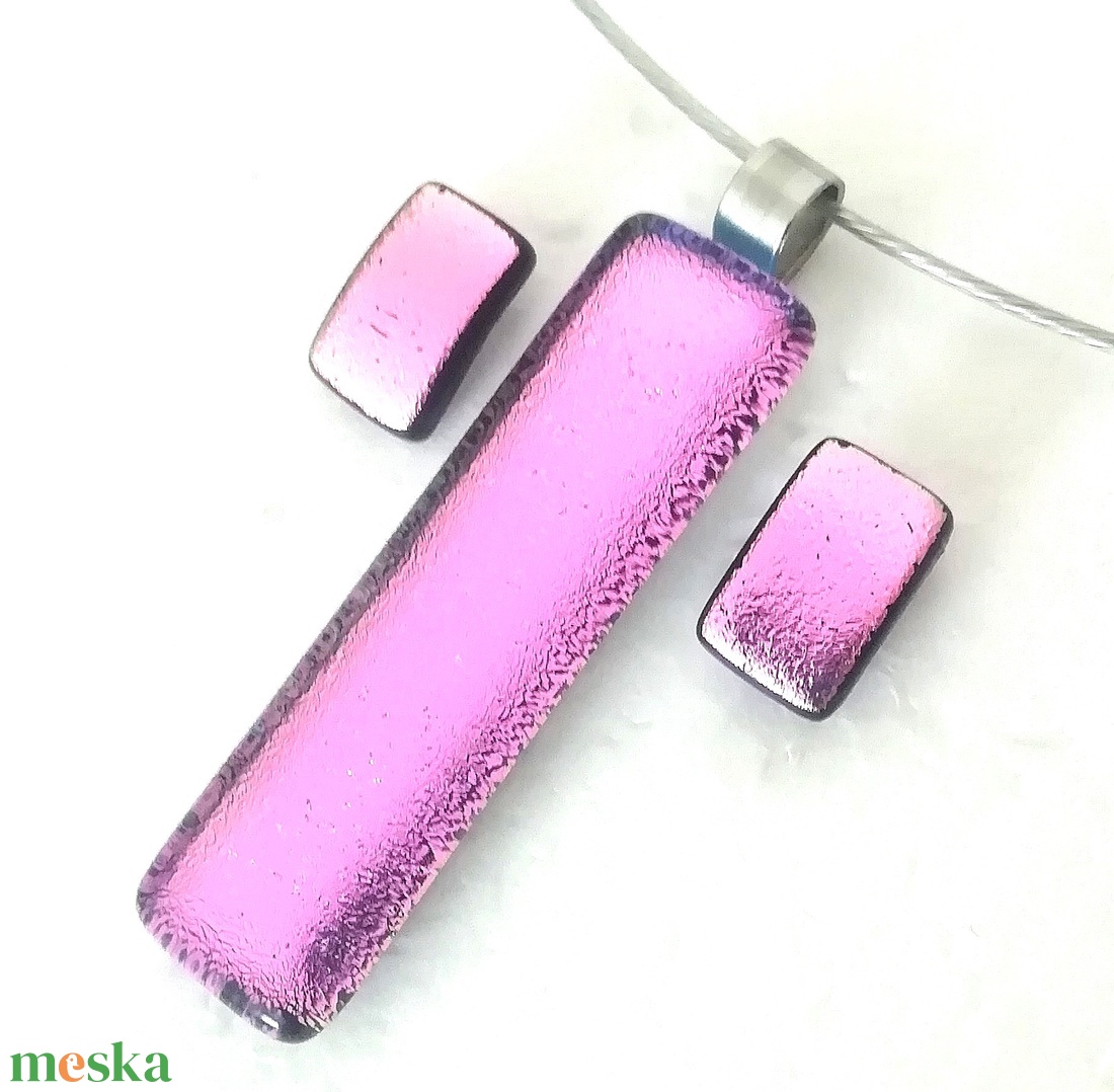NEMESACÉL! Exkluzív pink fények ékszerszett. - ékszer - ékszerszett - Meska.hu