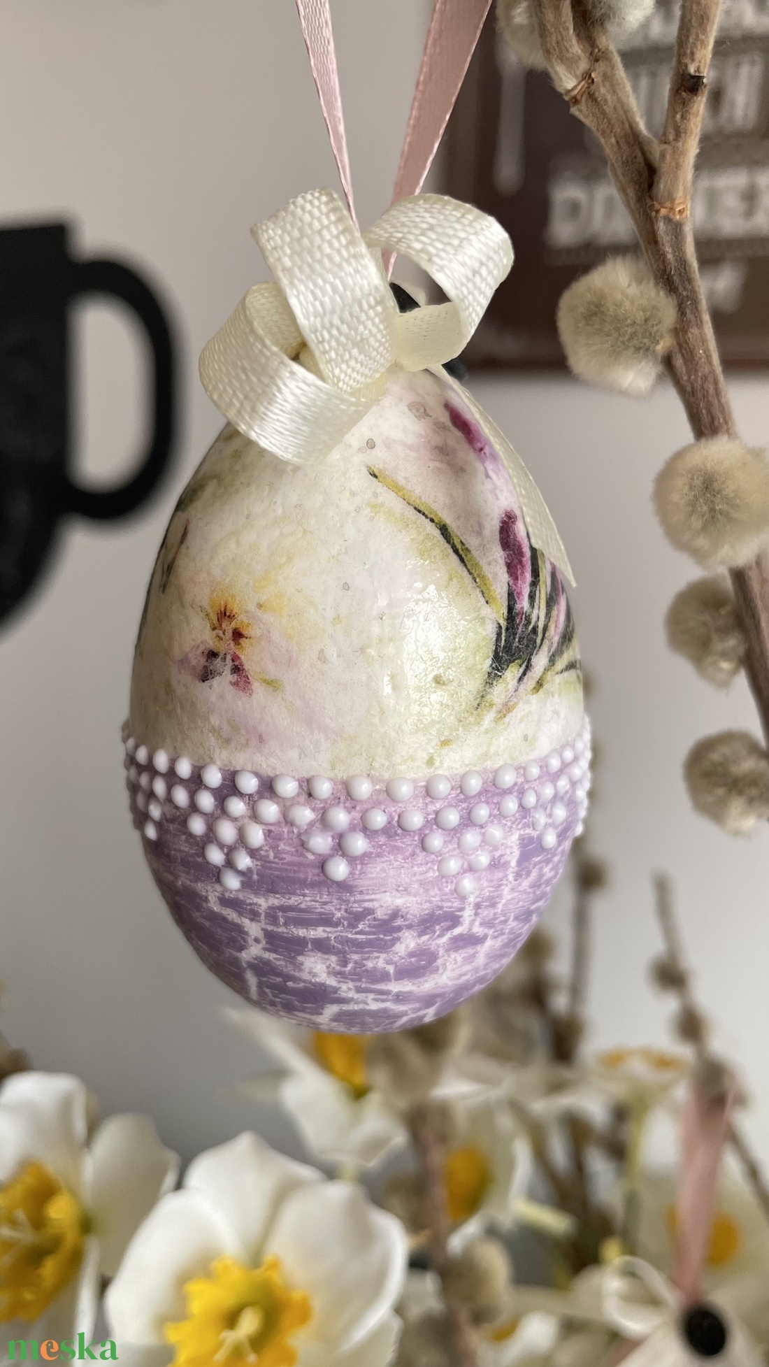 Lila tulipános húsvéti tojás - otthon & életmód - dekoráció - fali és függő dekoráció - függődísz - Meska.hu Lila tulipános húsvéti tojás - otthon & életmód - dekoráció - fali és függő dekoráció - függődísz - Meska.hu