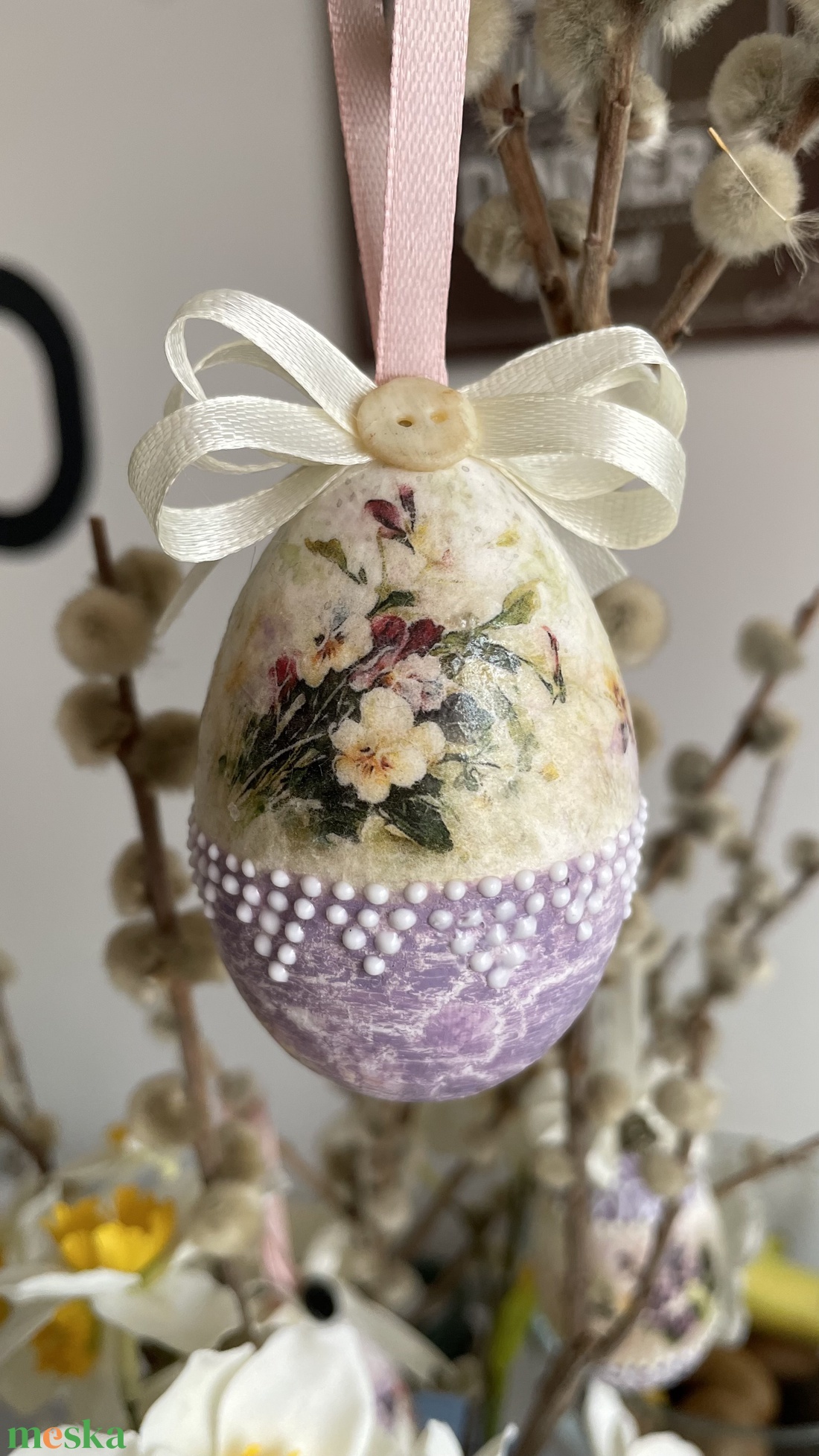Lila tulipános húsvéti tojás - otthon & életmód - dekoráció - fali és függő dekoráció - függődísz - Meska.hu Lila tulipános húsvéti tojás - otthon & életmód - dekoráció - fali és függő dekoráció - függődísz - Meska.hu
