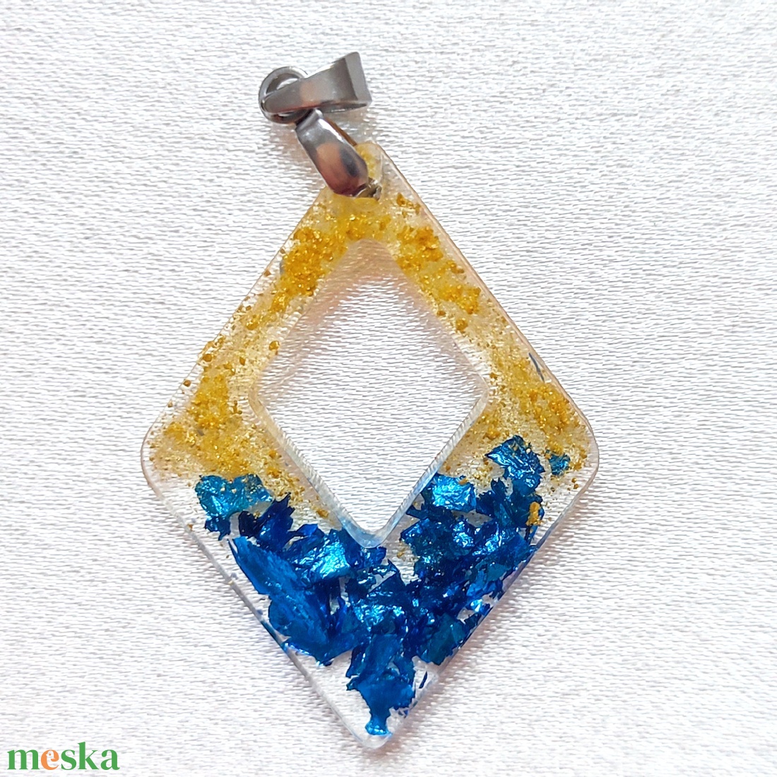 Citrom - Kék Kézműves Műgyanta szett - ékszer - ékszerszett - Meska.hu