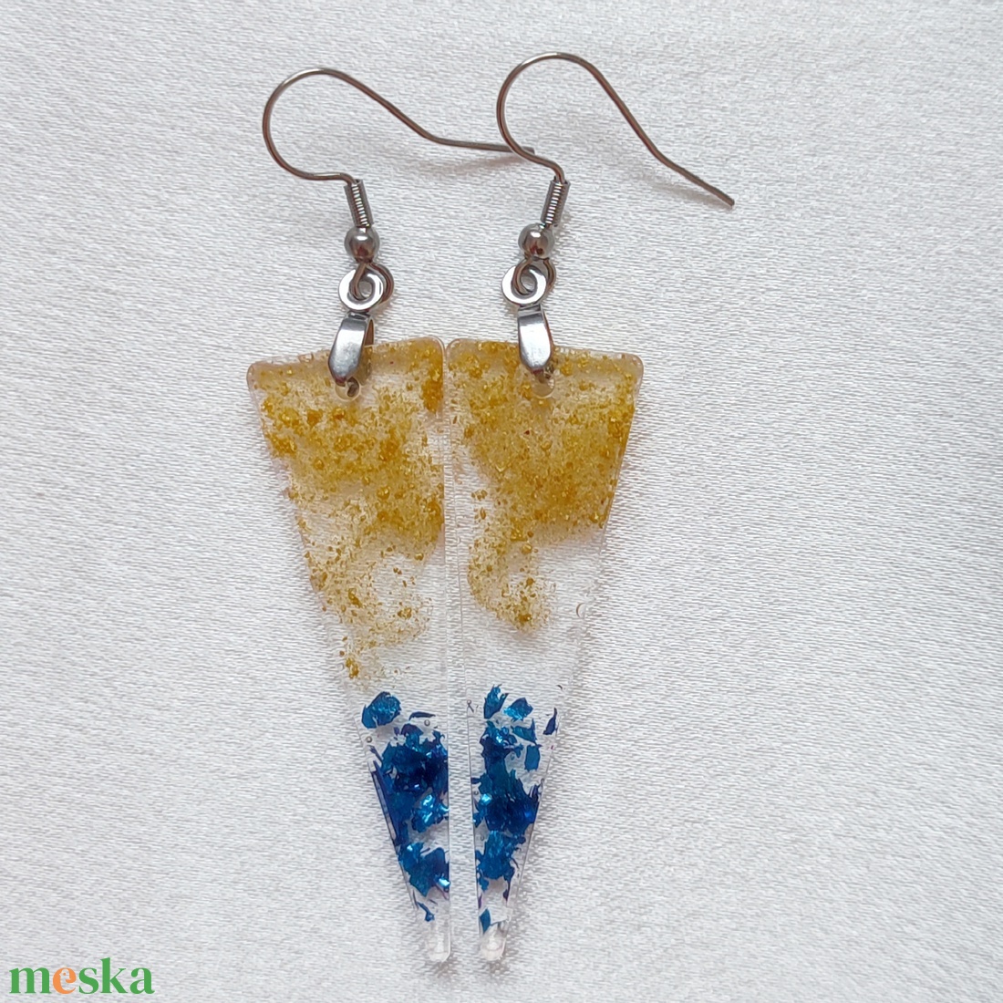 Citrom - Kék Kézműves Műgyanta szett - ékszer - ékszerszett - Meska.hu