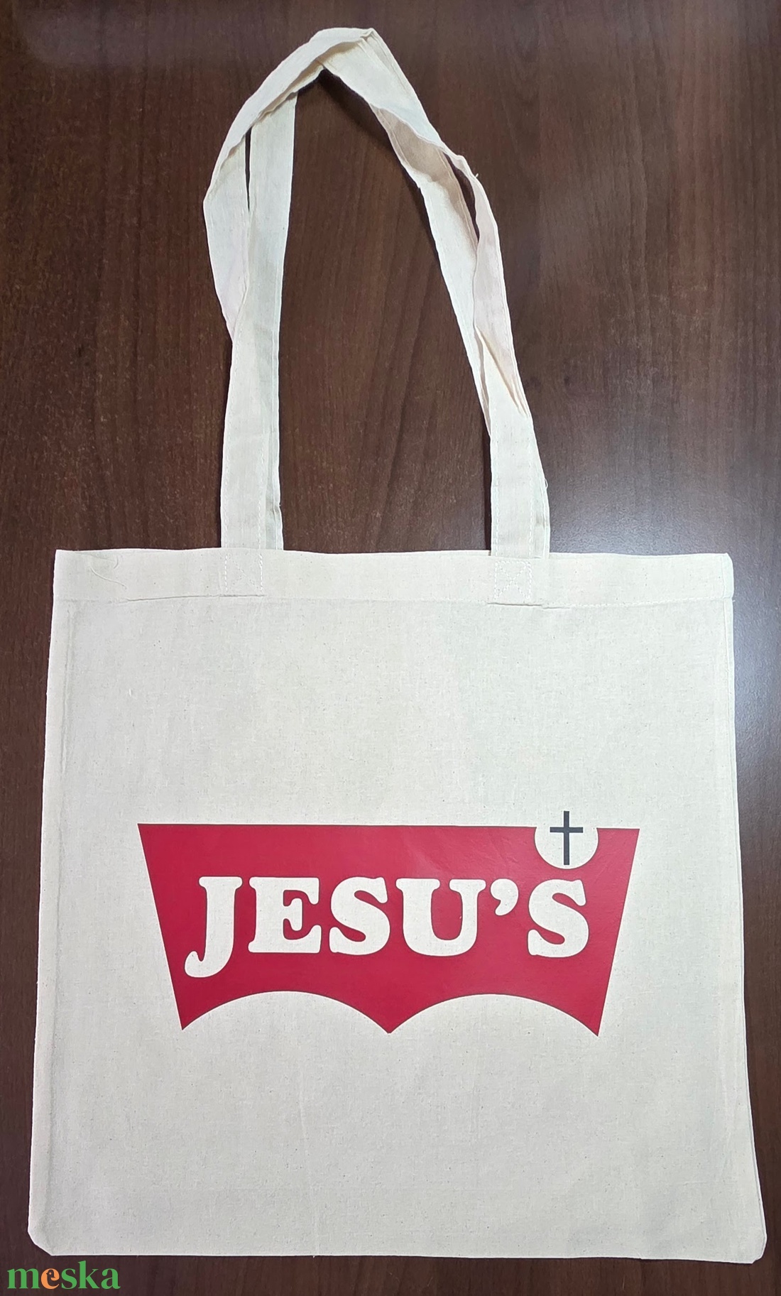 Hosszú fülű vászontáska - táska & tok - bevásárlás & shopper táska - shopper, textiltáska, szatyor - Meska.hu