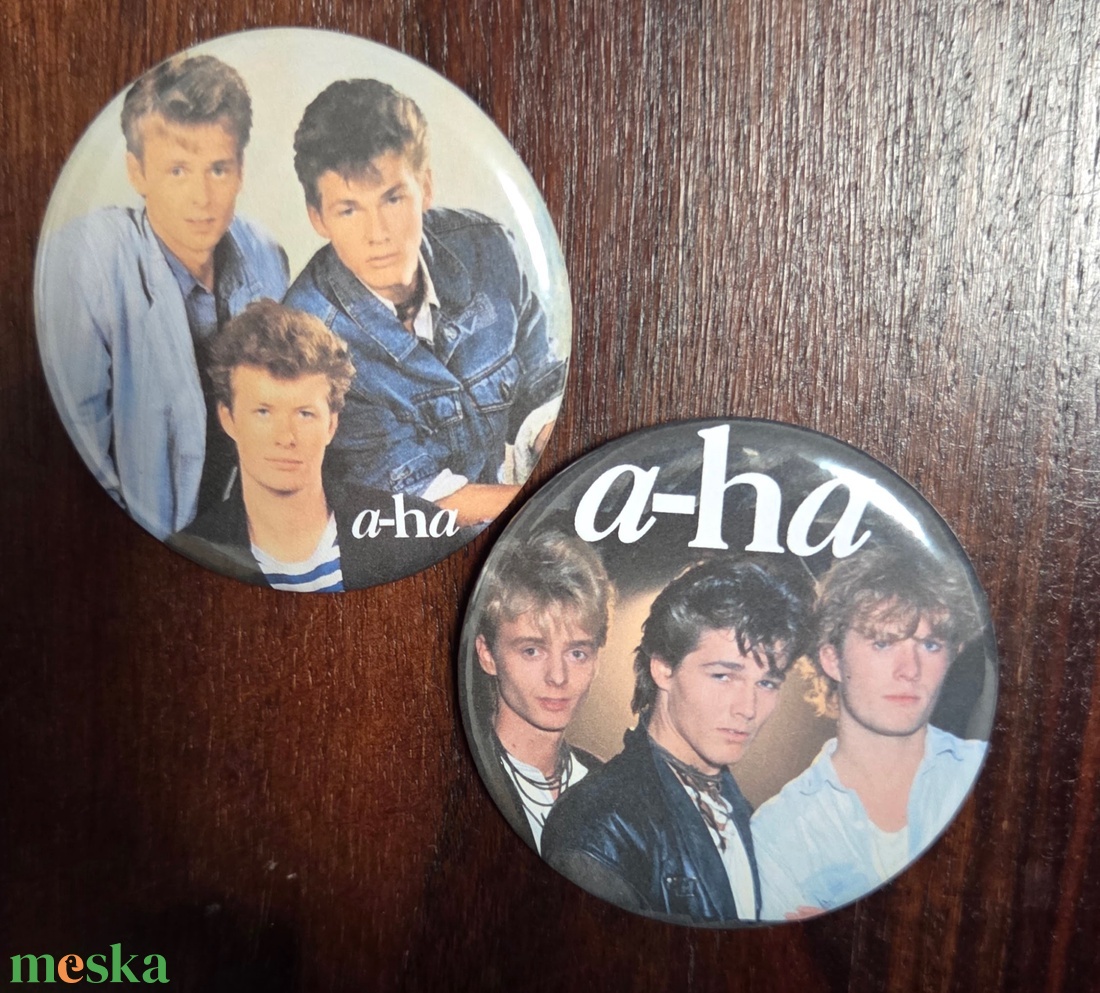 A-ha rajongói 2db-os kitűző csomag - ékszer - kitűző és bross - Meska.hu