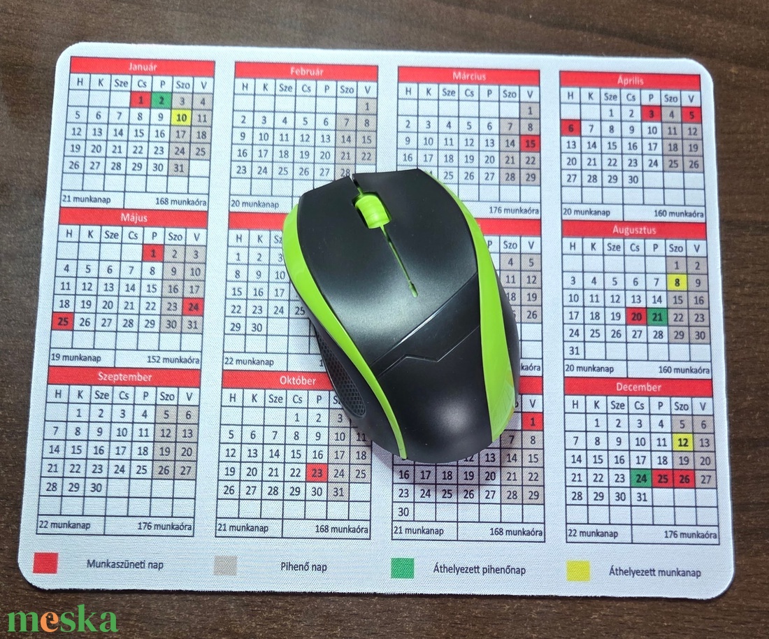 2026-os Munkaidőnaptár Egérpad � Tervezz okosan, dolgozz kényelmesen! - otthon & életmód - papír, írószer - naptár & tervező - Meska.hu